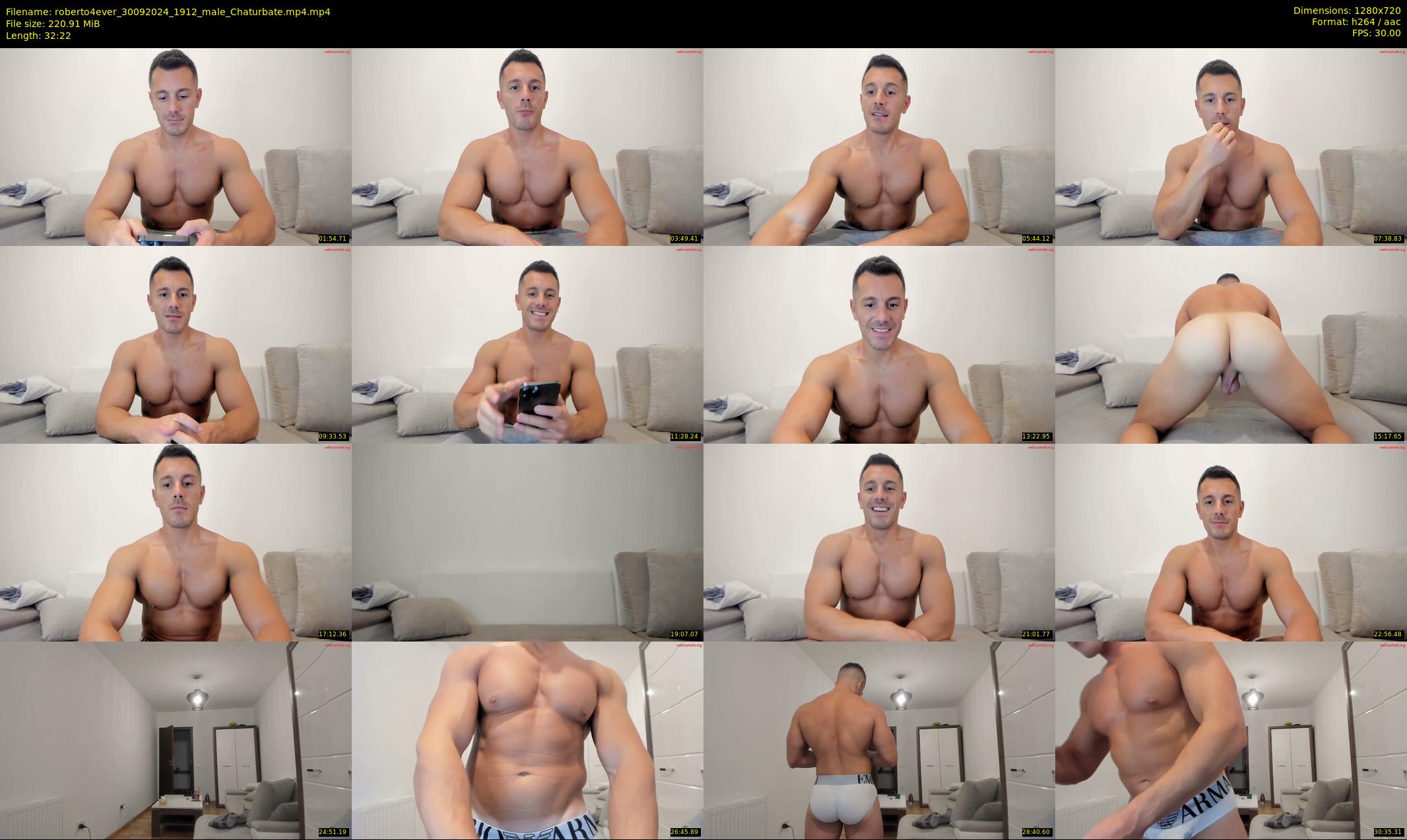 roberto4ever — 33 minute Chaturbate male cam show recording, 720p, Sep 30, 2024