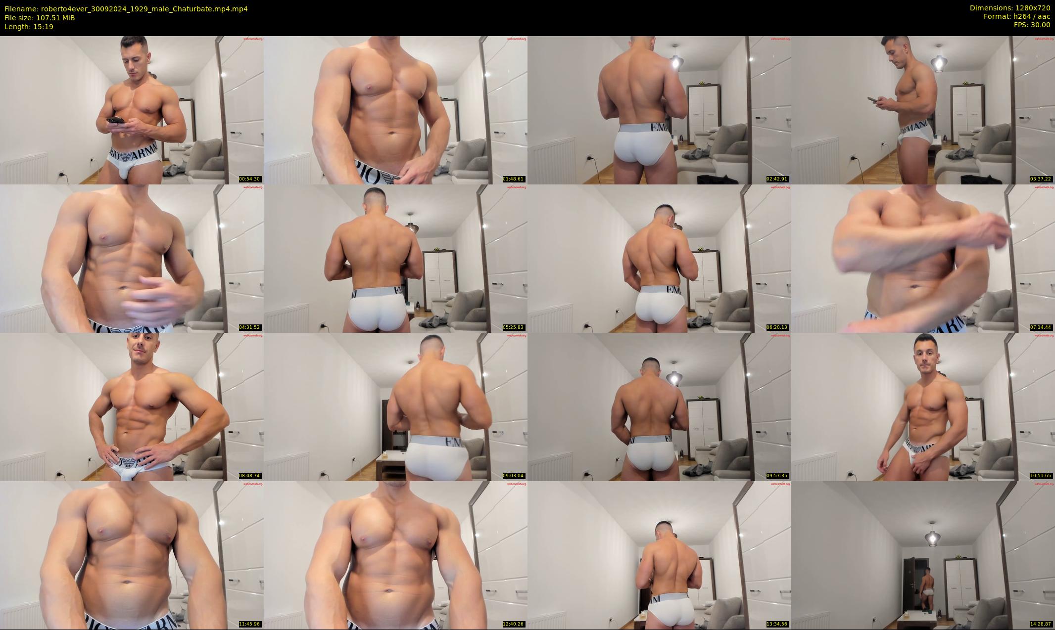roberto4ever — 16 minute Chaturbate male cam show recording, 720p, Sep 30, 2024