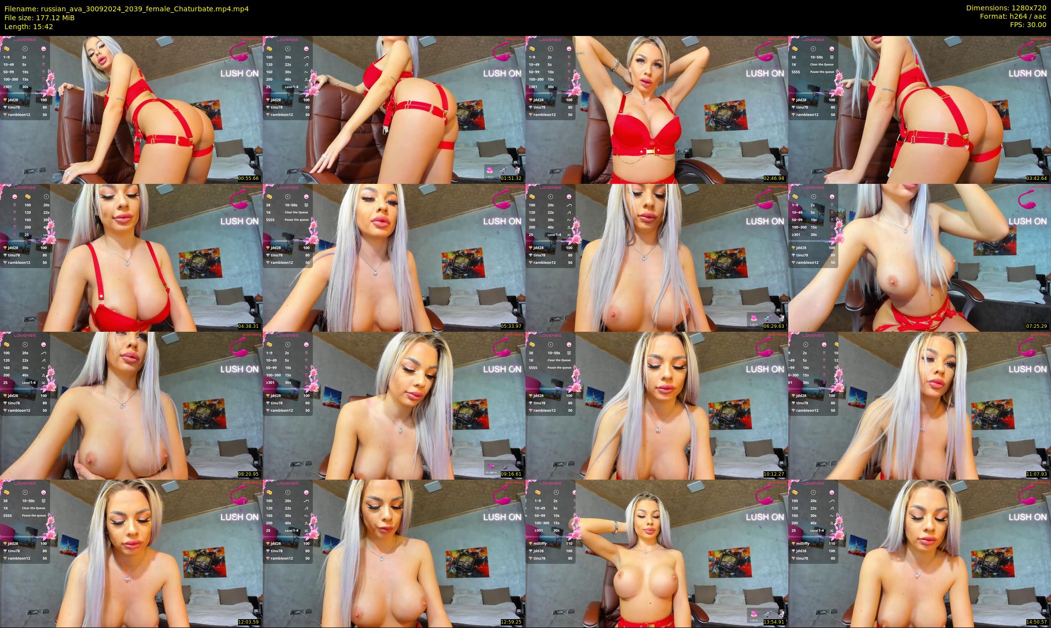 russian_ava — 16 minute Chaturbate female cam show recording, 720p, Sep 30, 2024