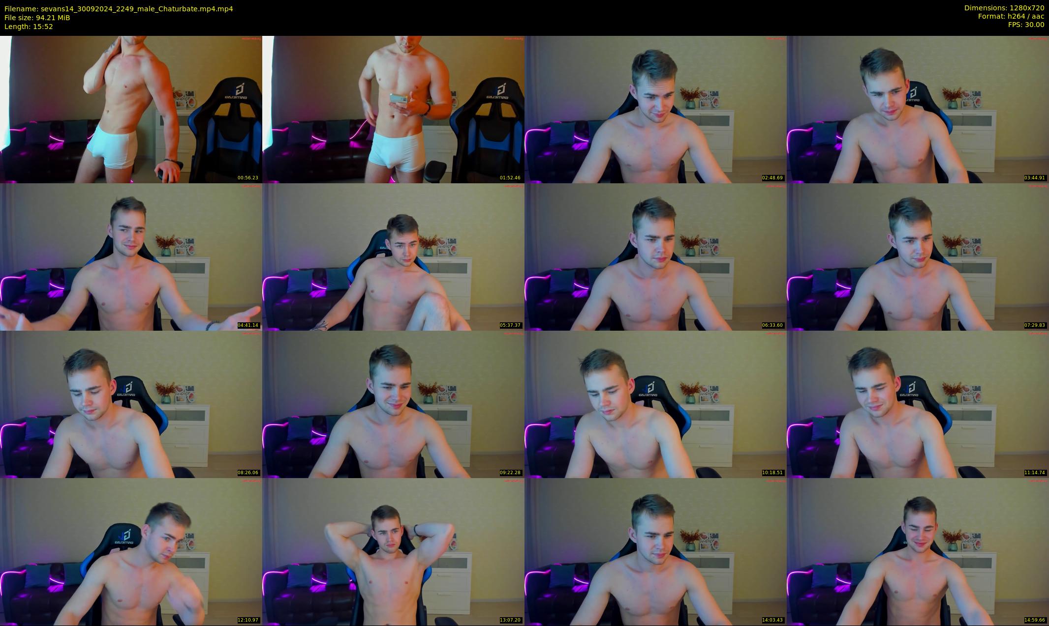 sevans14 — 16 minute Chaturbate male cam show recording, 720p, Sep 30, 2024