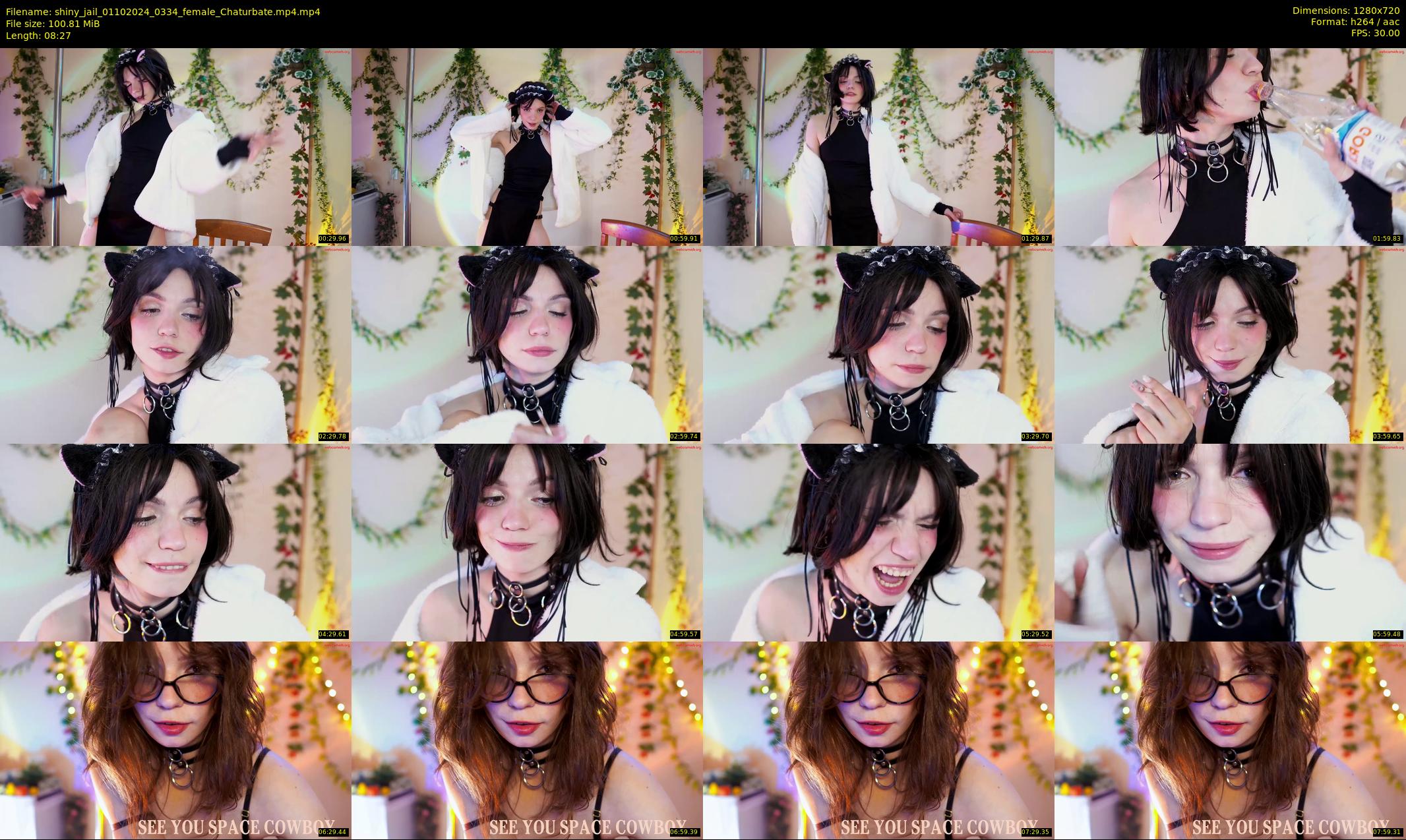 shiny_jail — 9 minute Chaturbate female cam show recording, 720p, Oct 1, 2024