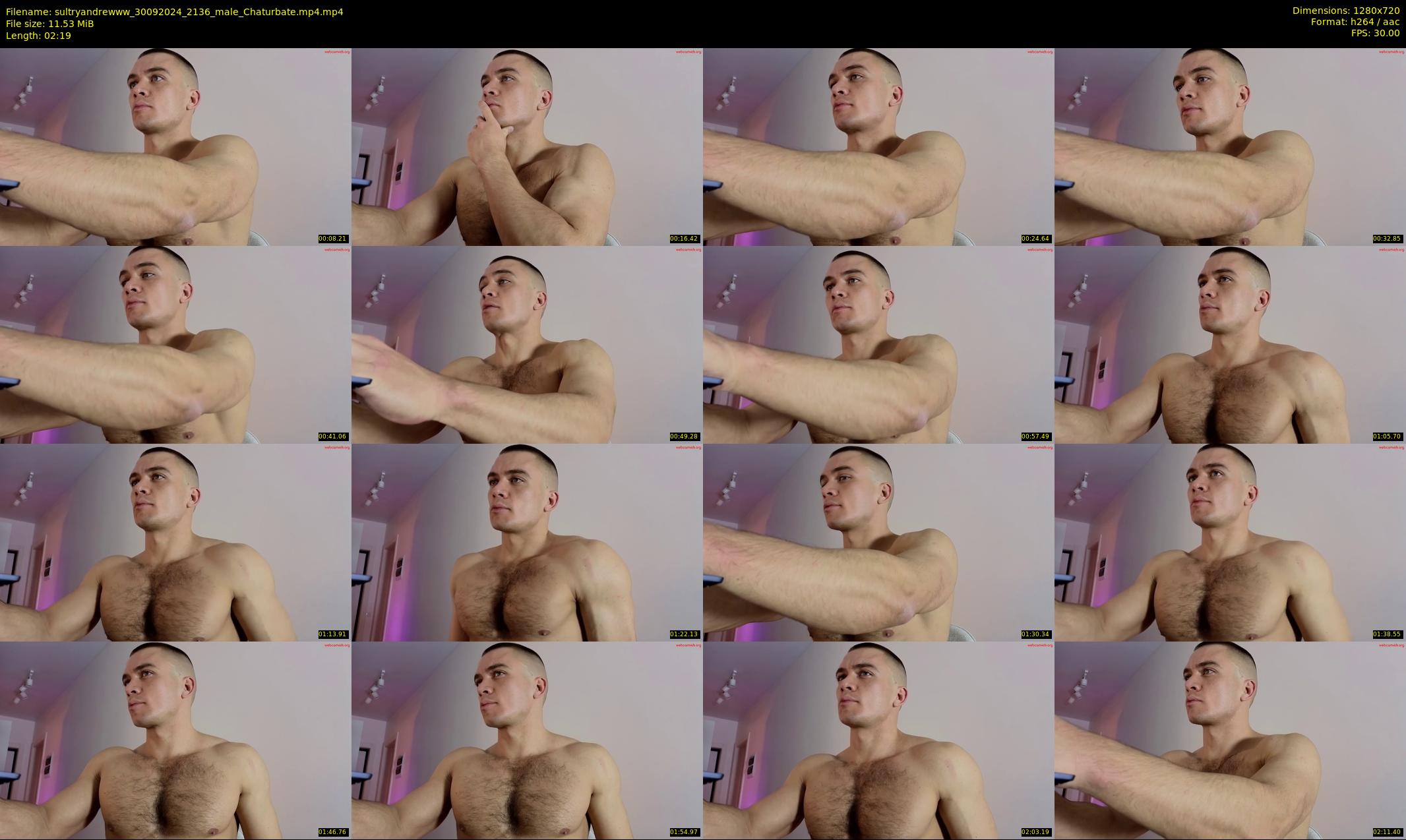 sultryandrewww — 3 minute Chaturbate male cam show recording, 720p, Sep 30, 2024