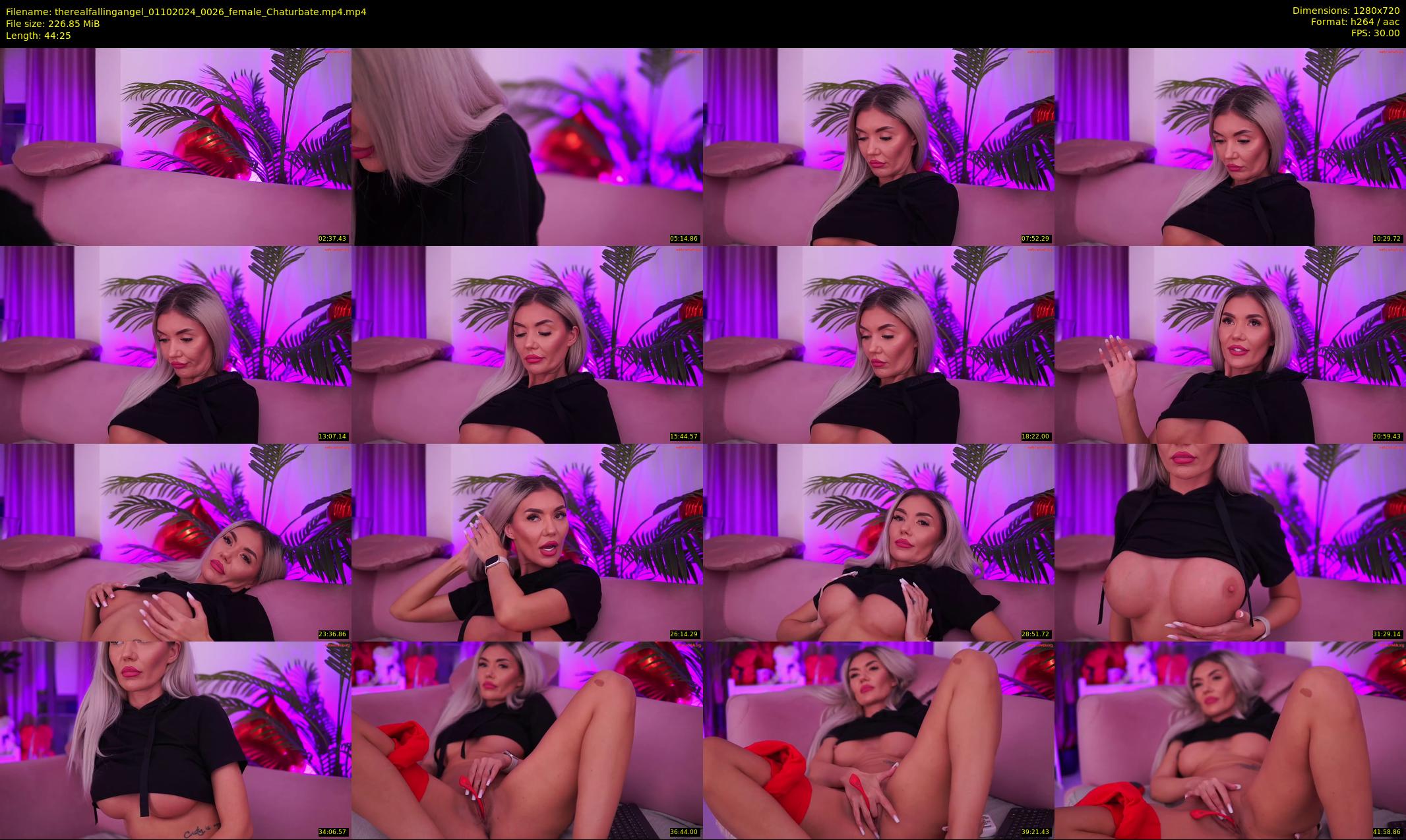 therealfallingangel — 45 minute Chaturbate female cam show recording, 720p, Oct 1, 2024