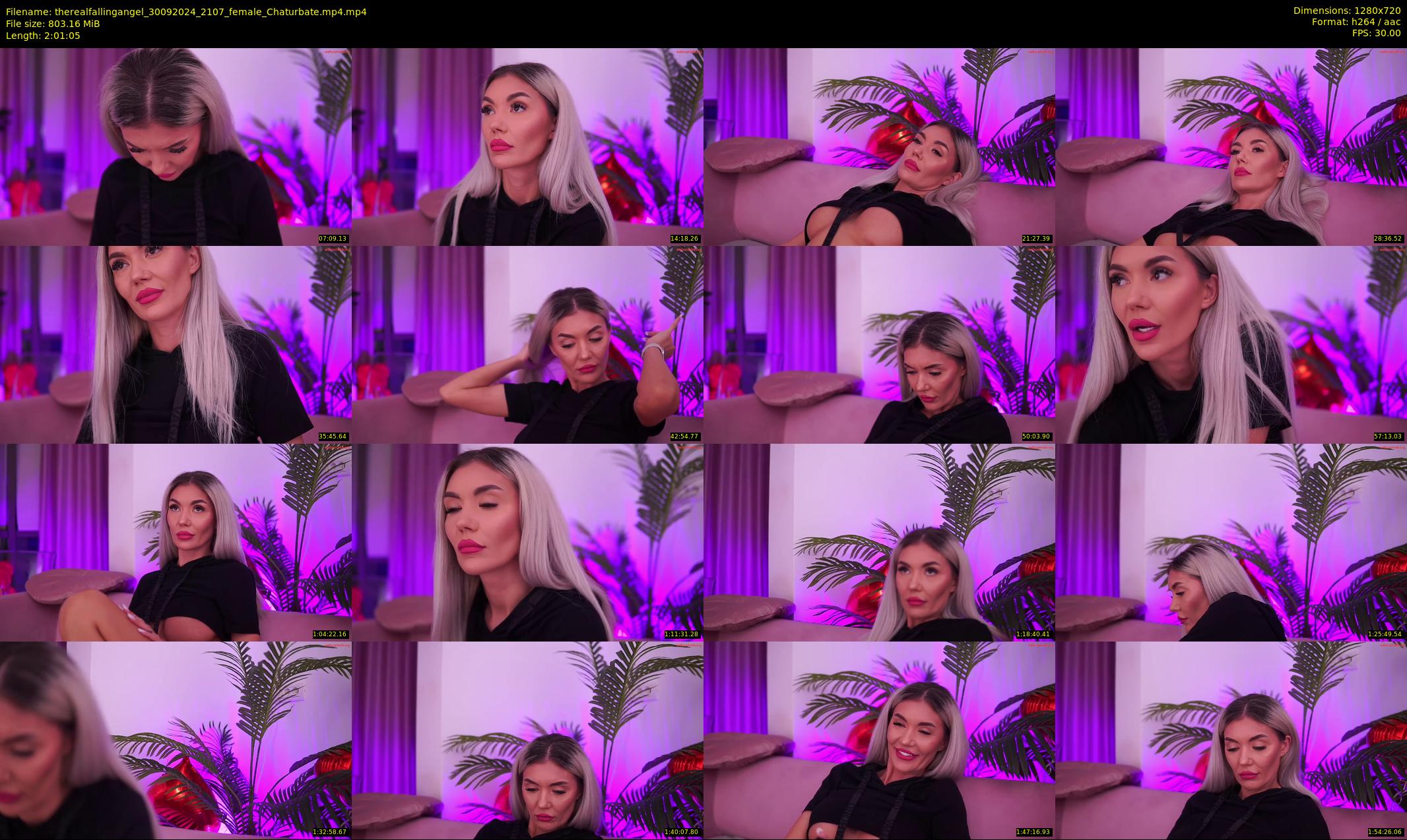 therealfallingangel — 122 minute Chaturbate female cam show recording, 720p, Sep 30, 2024