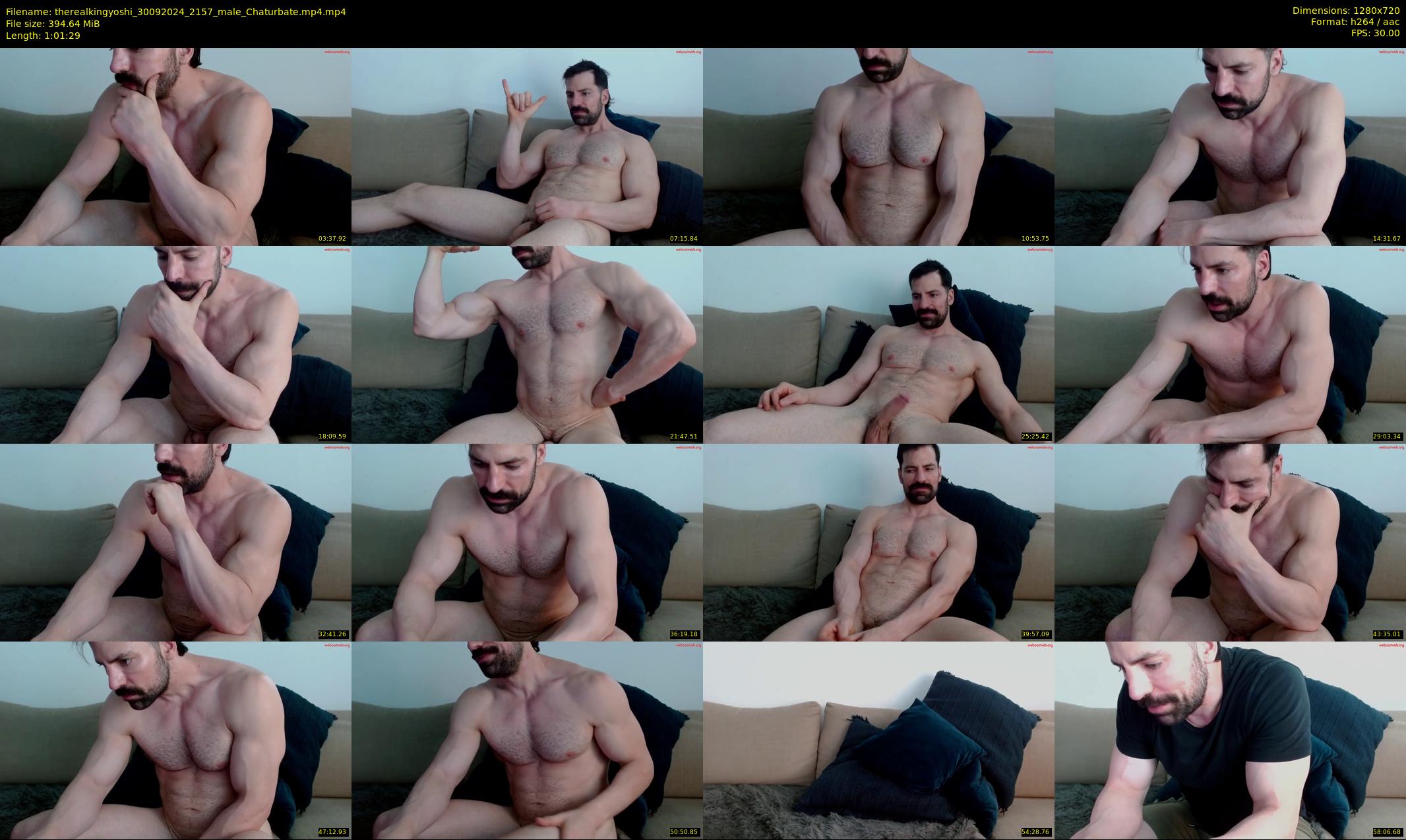 therealkingyoshi — 62 minute Chaturbate male cam show recording, 720p, Sep 30, 2024