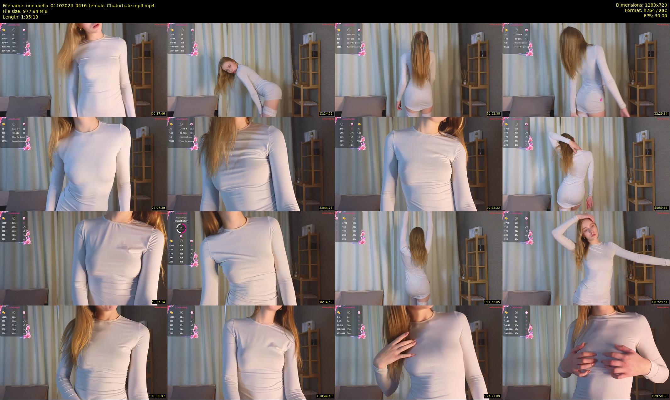 unnabella — 96 minute Chaturbate female cam show recording, 720p, Oct 1, 2024