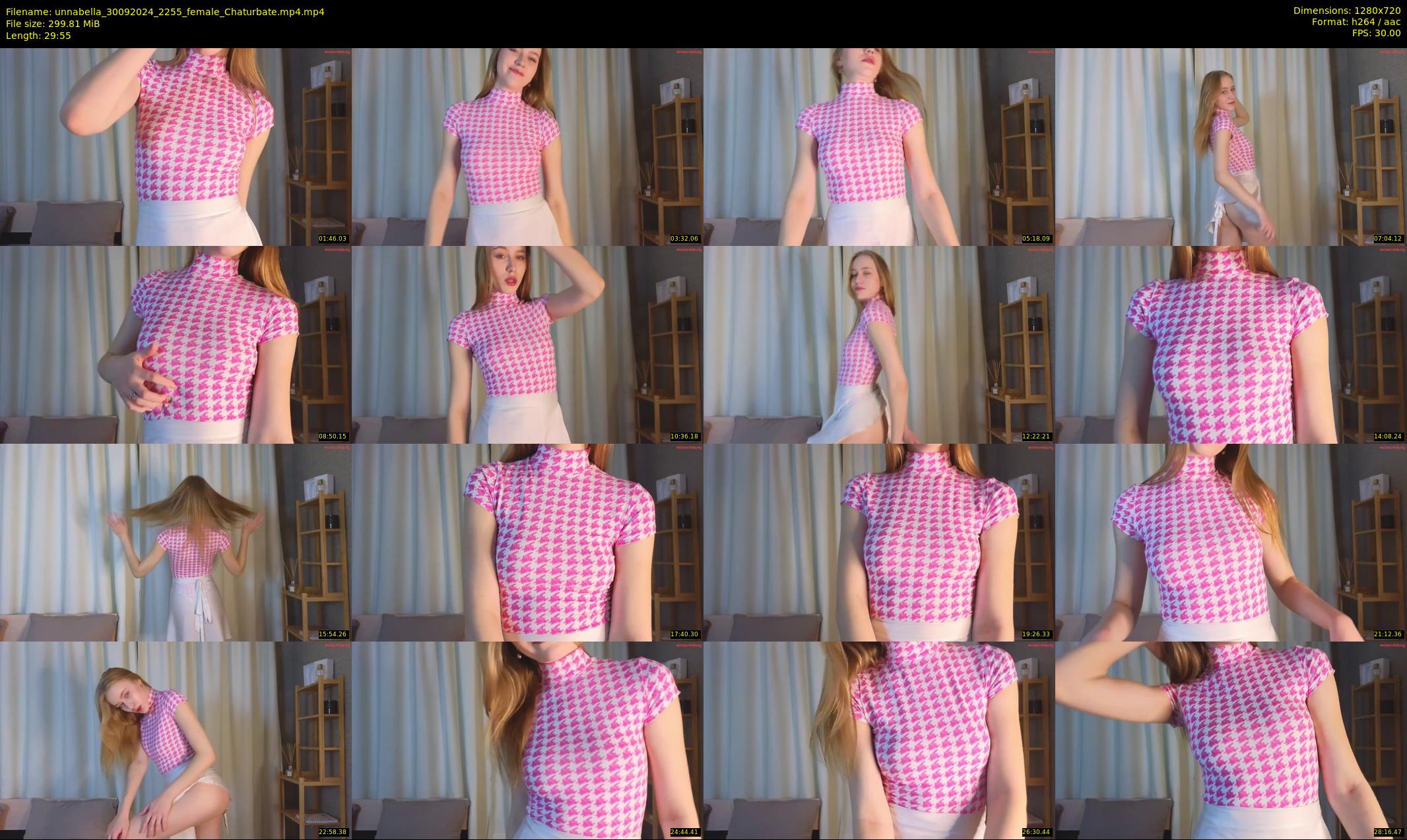 unnabella — 30 minute Chaturbate female cam show recording, 720p, Sep 30, 2024