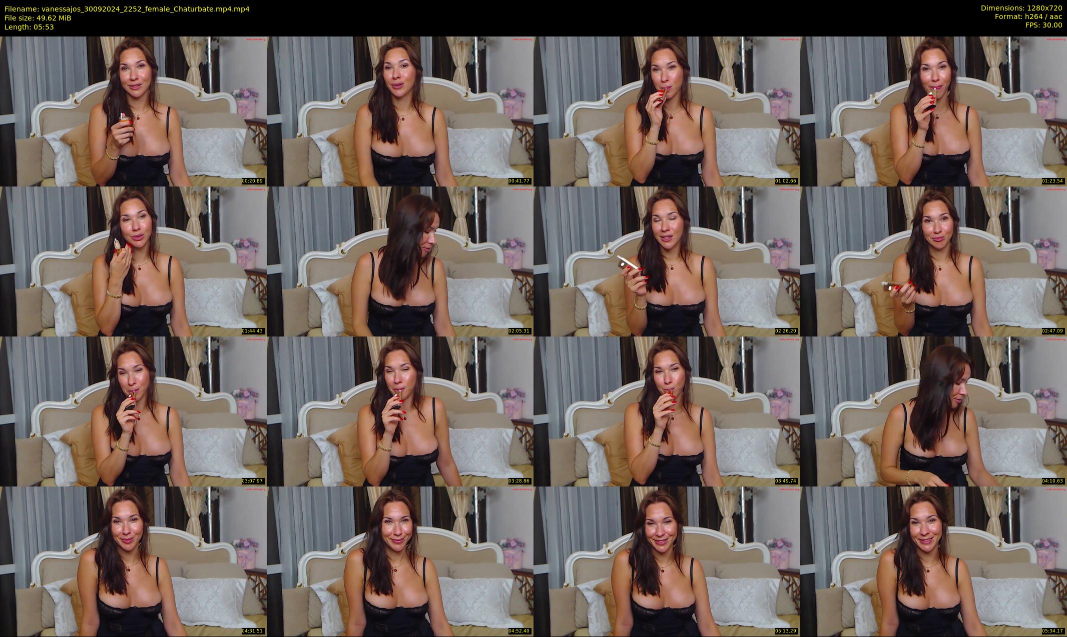 vanessajos — 6 minute Chaturbate female cam show recording, 720p, Sep 30, 2024