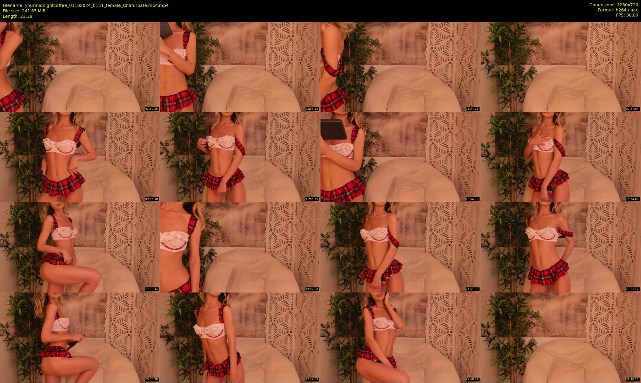 yourmidnightcoffee — 34 minute Chaturbate female cam show recording, 720p, Oct 1, 2024