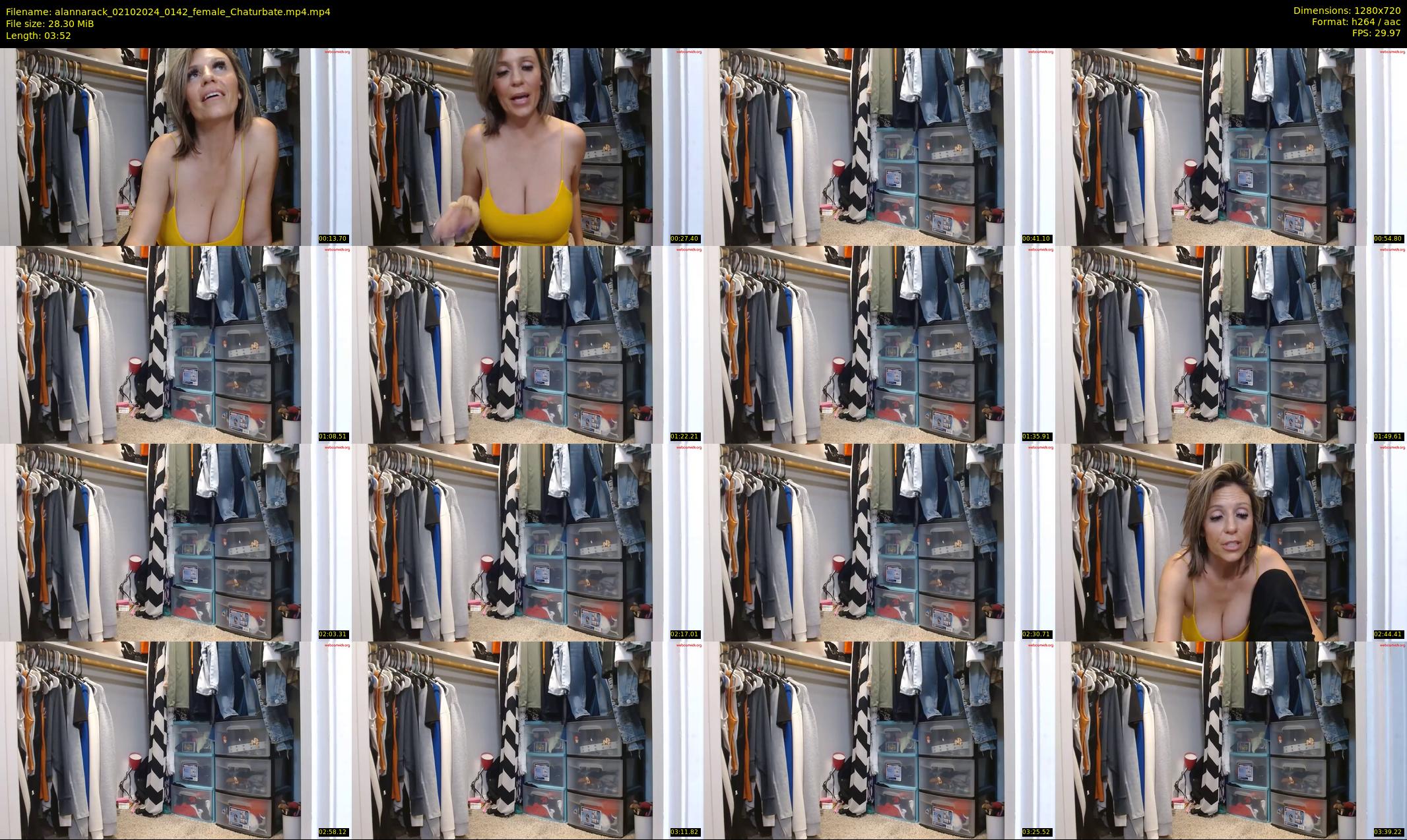 alannarack — 4 minute Chaturbate female cam show recording, 720p, Oct 2, 2024