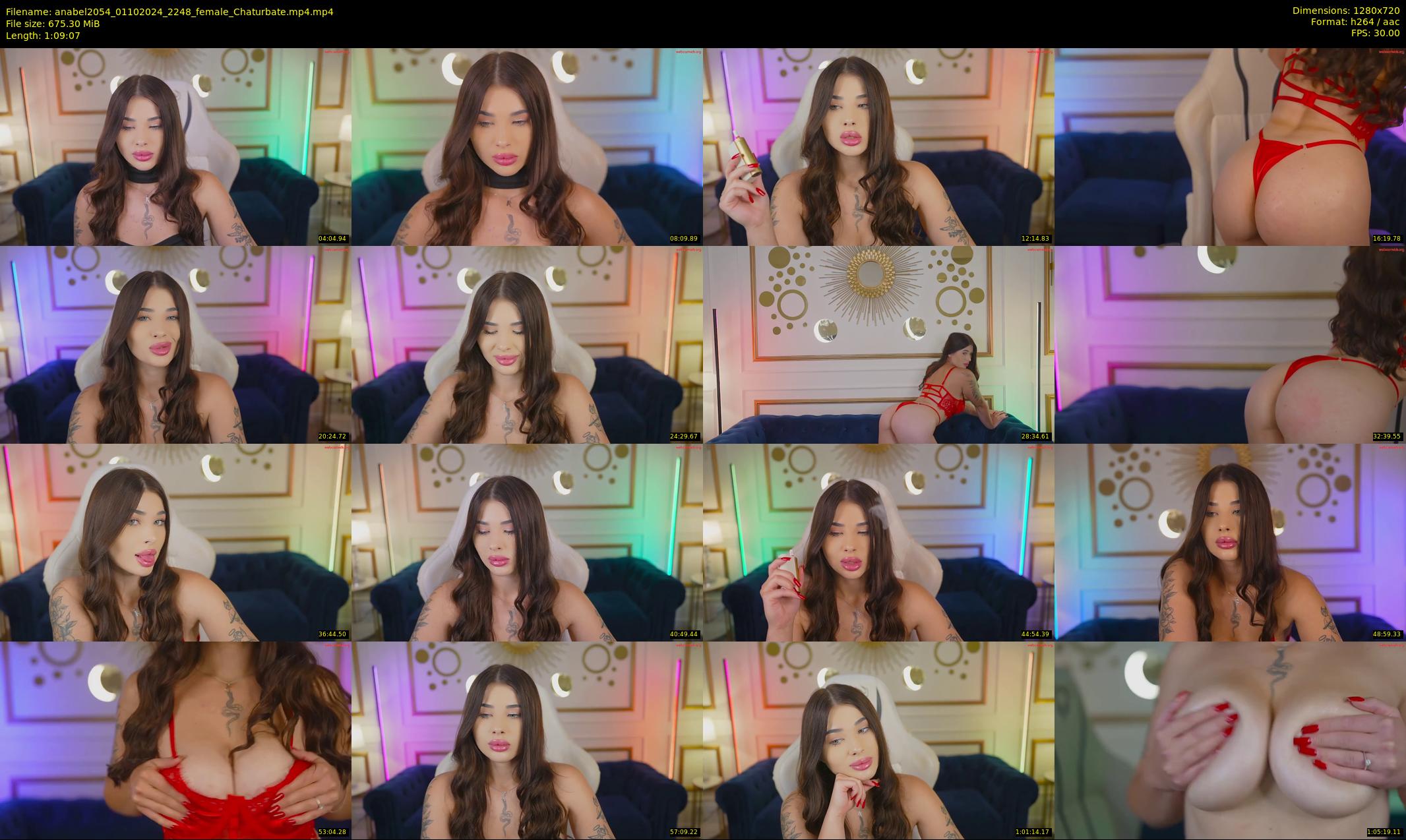 anabel2054 — 70 minute Chaturbate female cam show recording, 720p, Oct 1, 2024