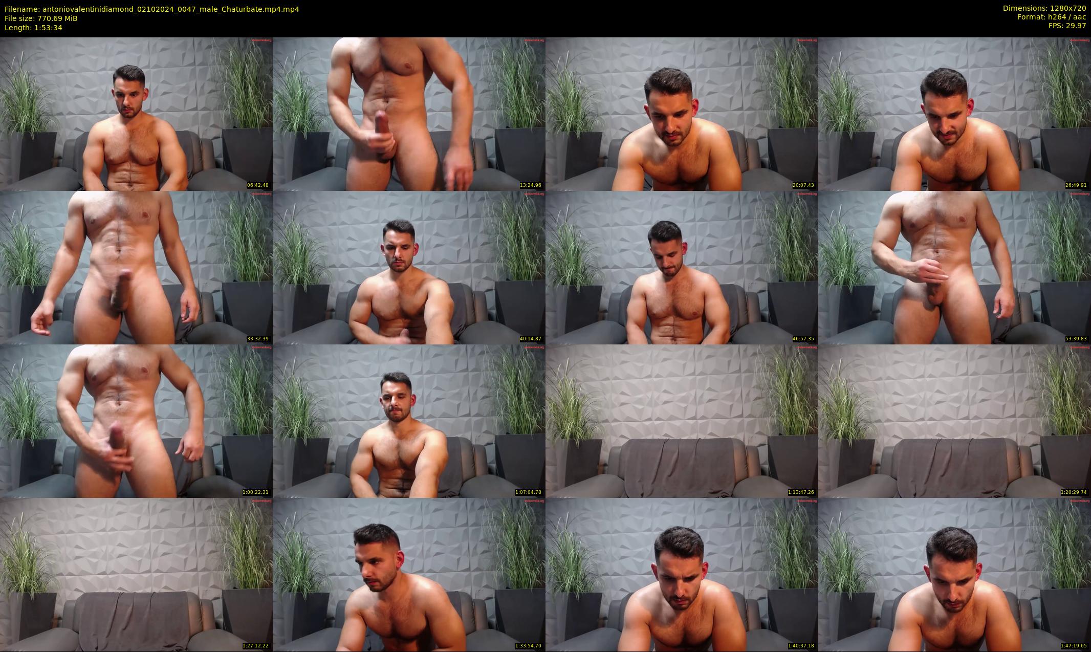 antoniovalentinidiamond — 114 minute Chaturbate male cam show recording, 720p, Oct 2, 2024