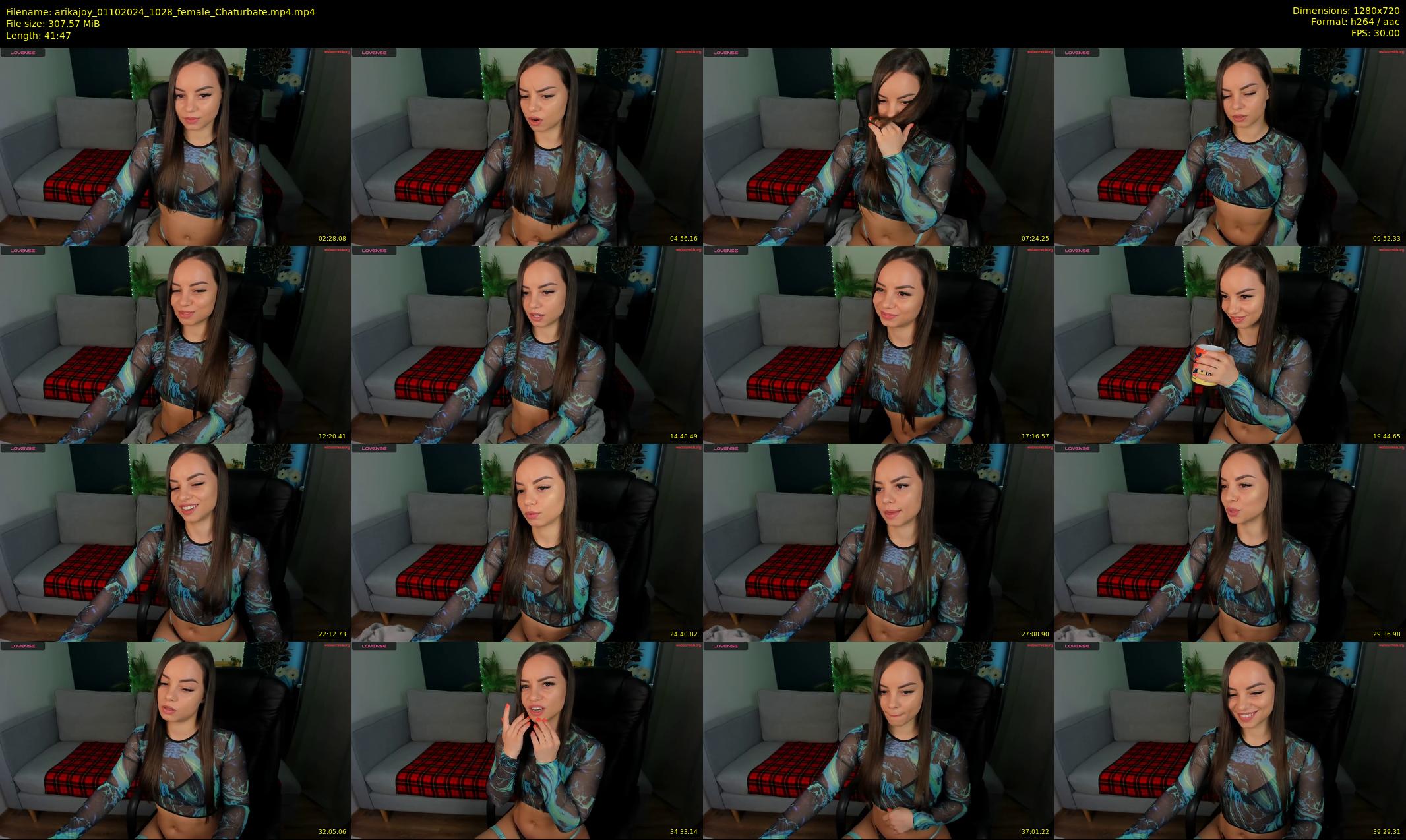 arikajoy — 42 minute Chaturbate female cam show recording, 720p, Oct 1, 2024