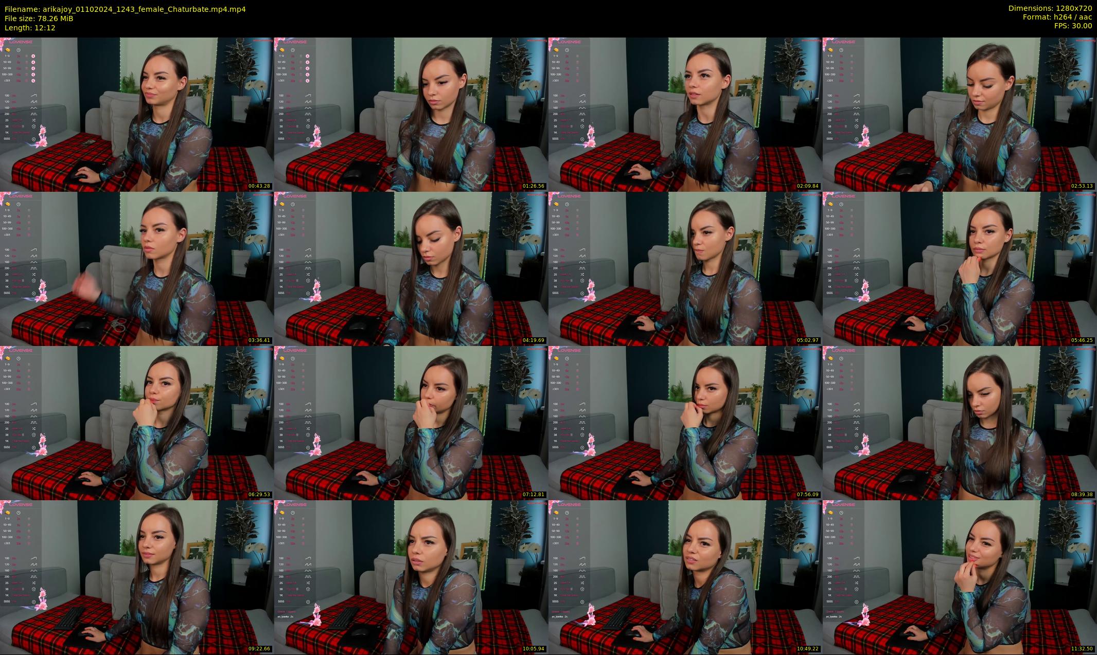 arikajoy — 13 minute Chaturbate female cam show recording, 720p, Oct 1, 2024