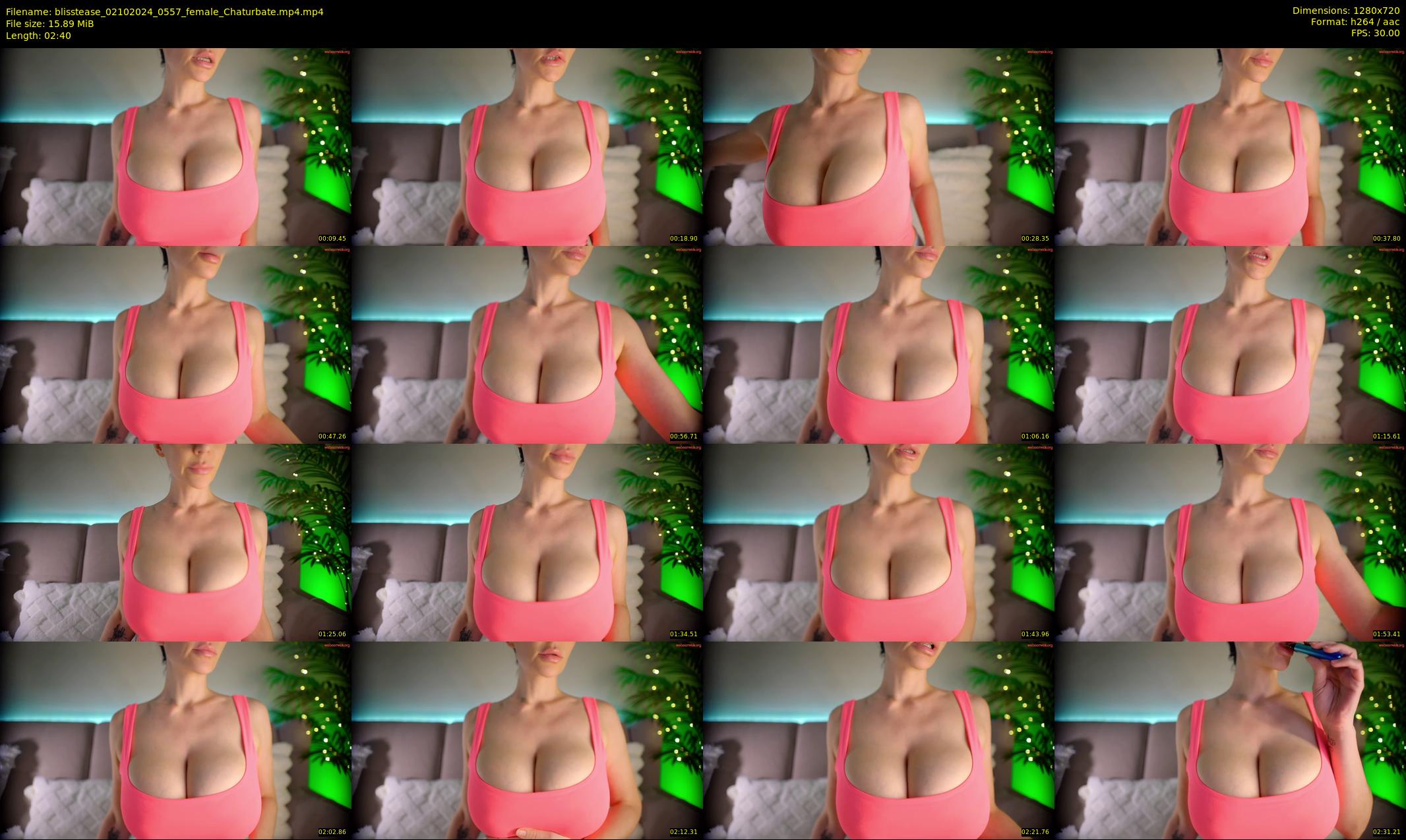 blisstease — 3 minute Chaturbate female cam show recording, 720p, Oct 2, 2024