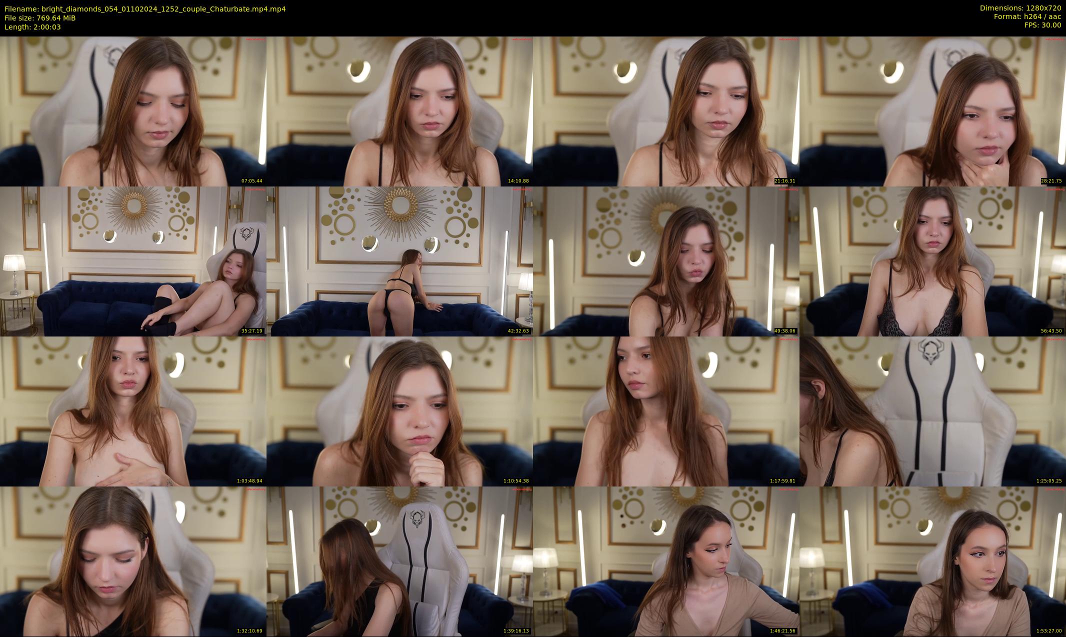 bright_diamonds_054 — 121 minute Chaturbate couple cam show recording, 720p, Oct 1, 2024