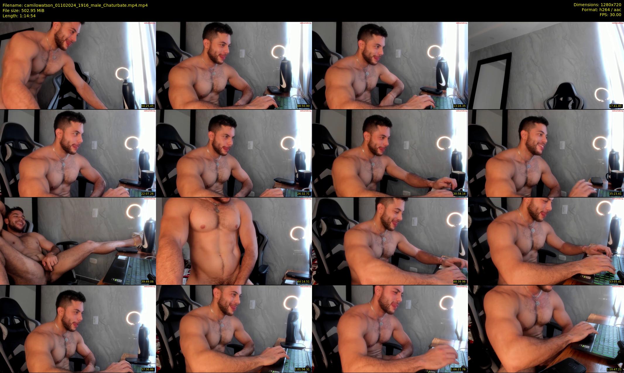 camilowatson — 75 minute Chaturbate male cam show recording, 720p, Oct 1, 2024