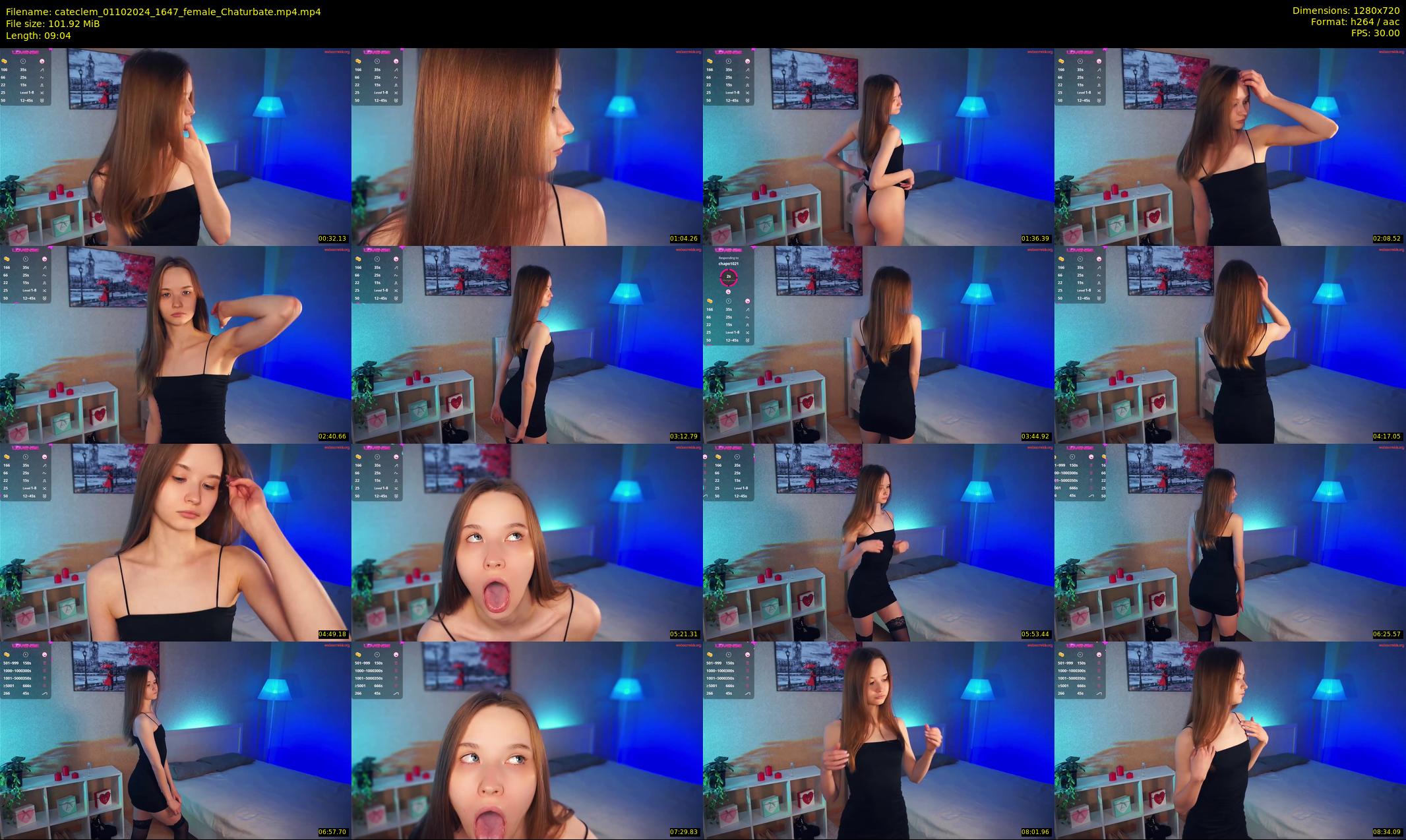 cateclem — 10 minute Chaturbate female cam show recording, 720p, Oct 1, 2024