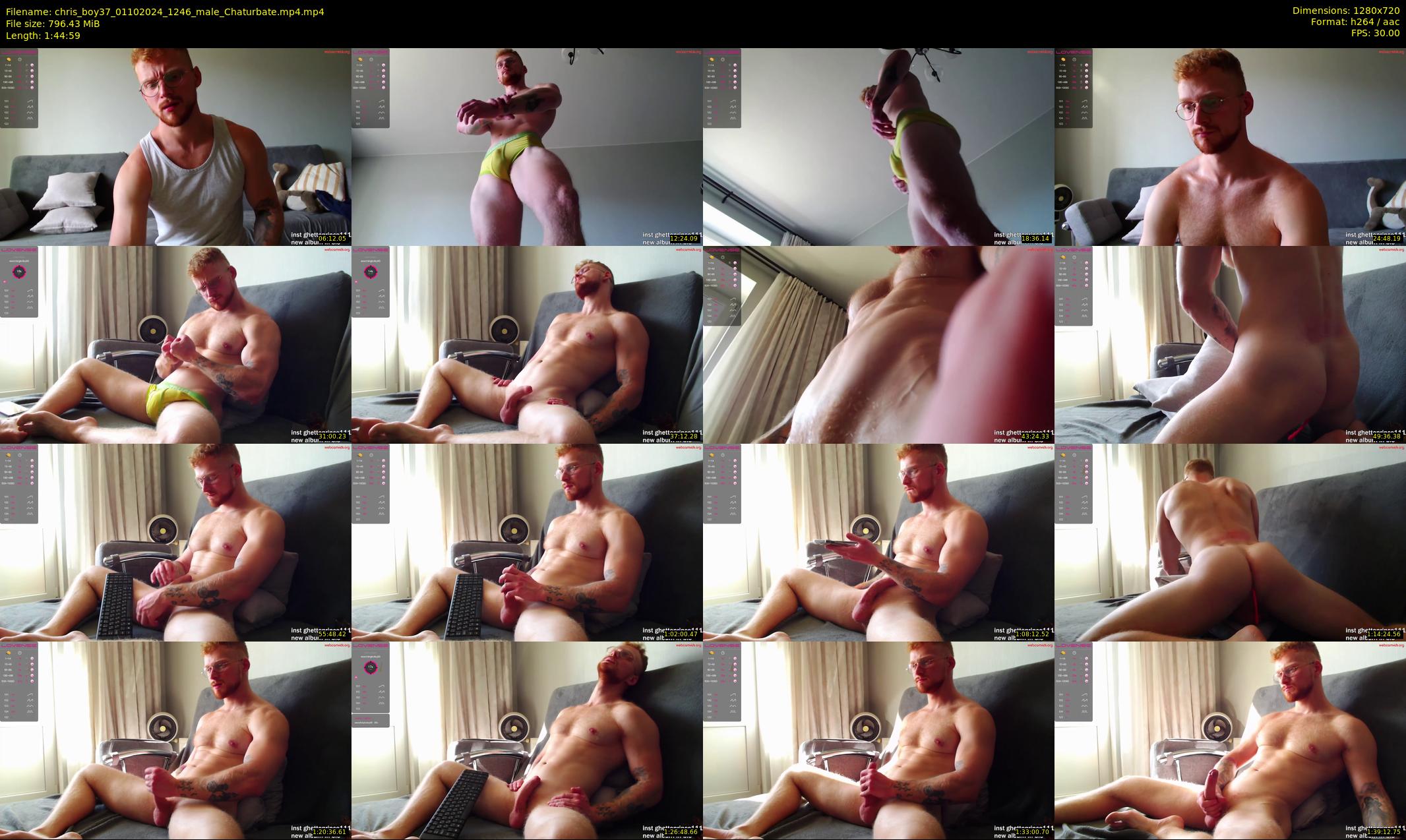 chris_boy37 — 105 minute Chaturbate male cam show recording, 720p, Oct 1, 2024