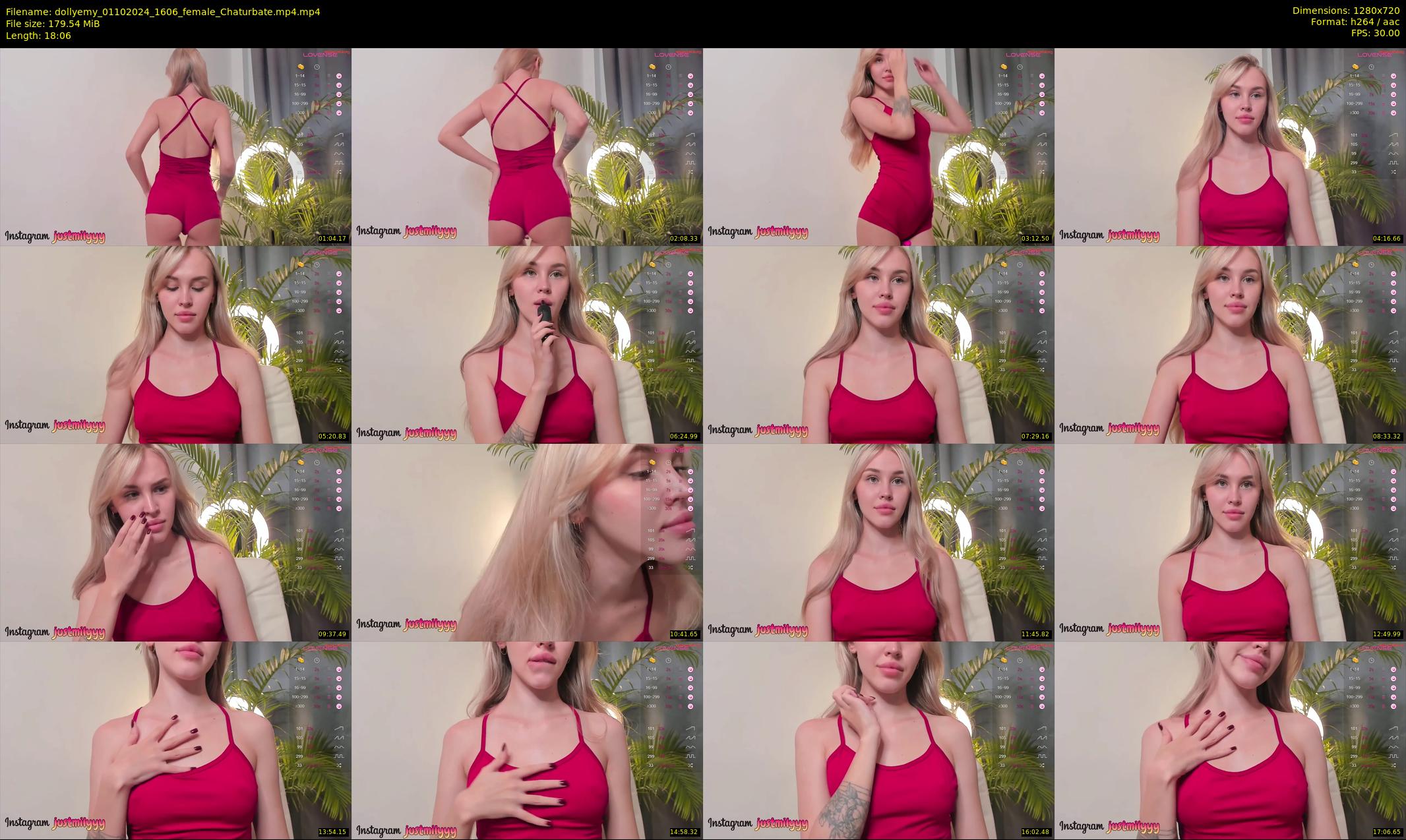 dollyemy — 19 minute Chaturbate female cam show recording, 720p, Oct 1, 2024