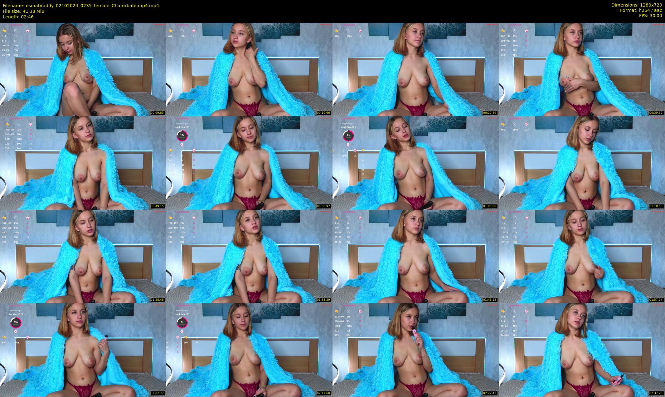 esmabraddy — 3 minute Chaturbate female cam show recording, 720p, Oct 2, 2024