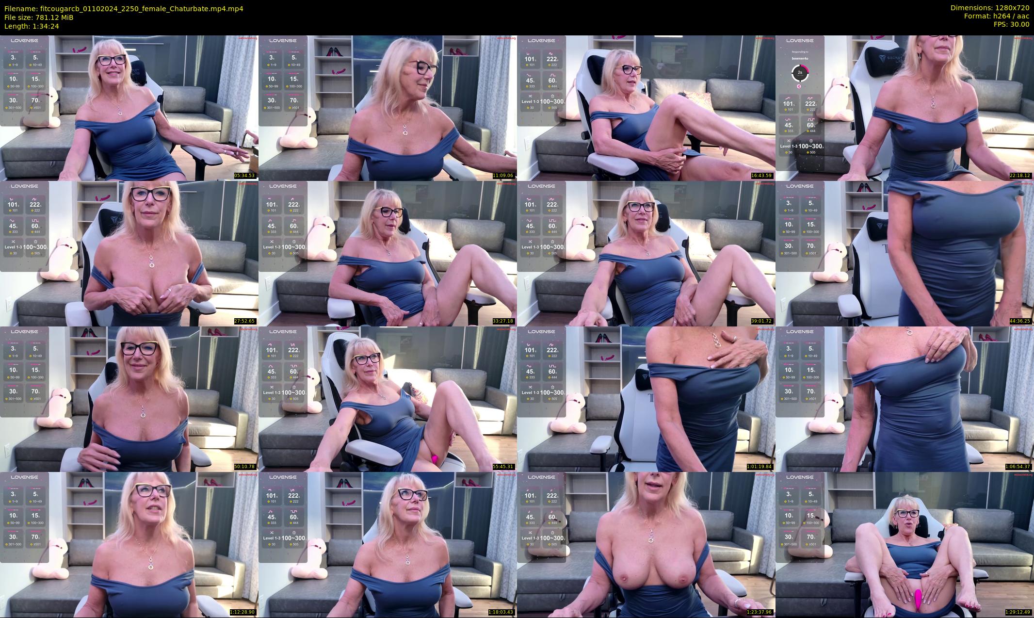 fitcougarcb — 95 minute Chaturbate female cam show recording, 720p, Oct 1, 2024
