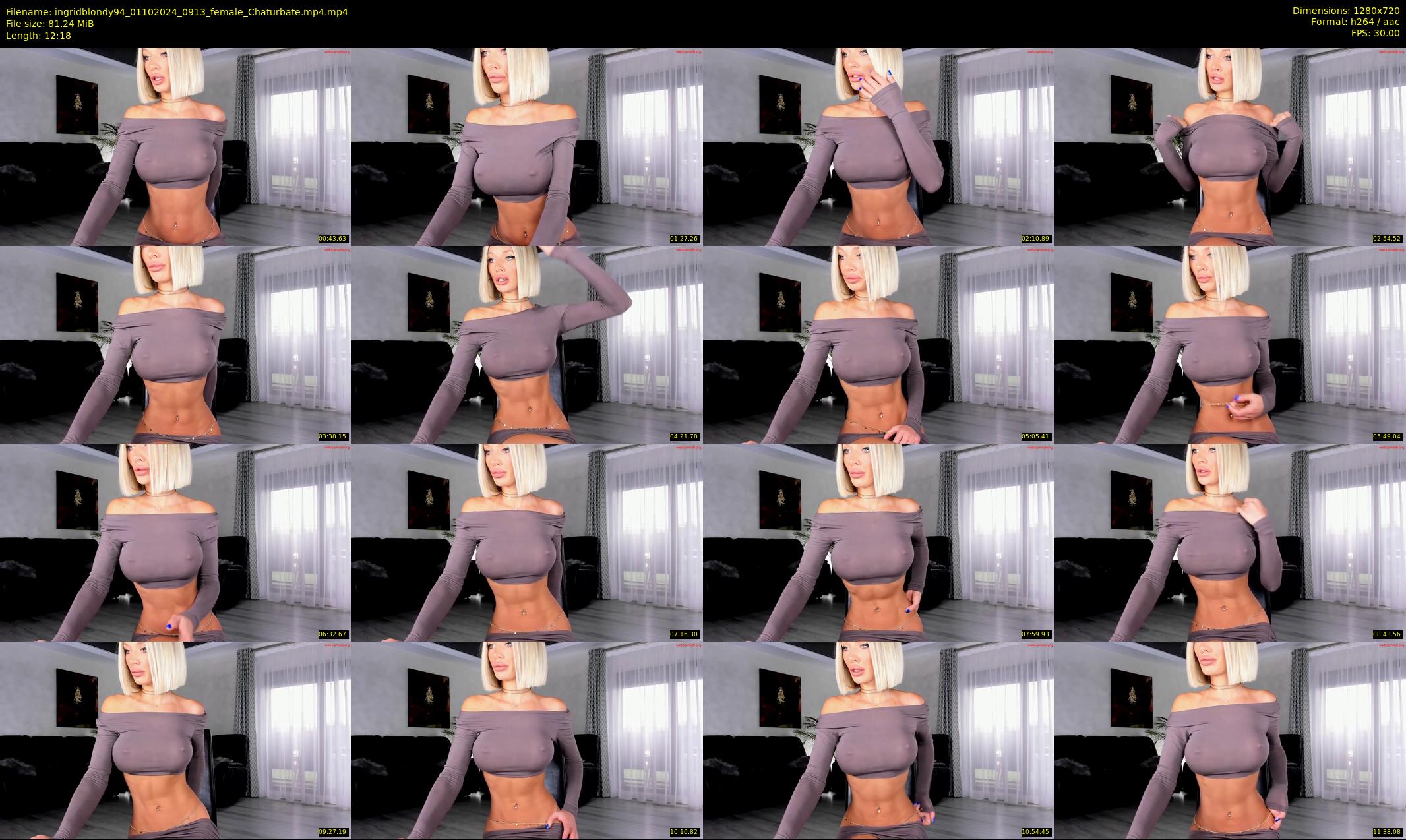 ingridblondy94 — 13 minute Chaturbate female cam show recording, 720p, Oct 1, 2024