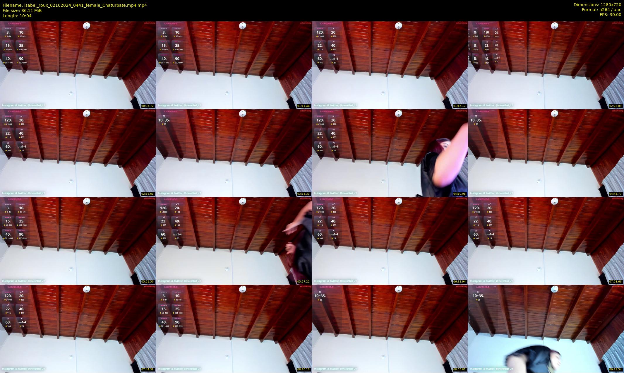 isabel_roux — 11 minute Chaturbate female cam show recording, 720p, Oct 2, 2024