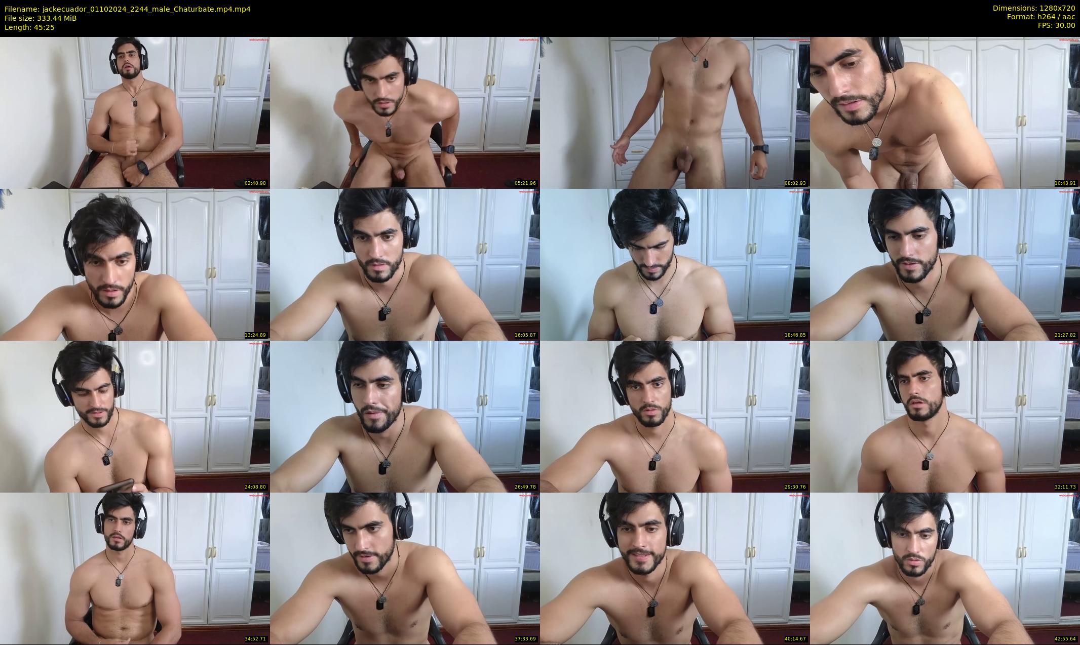 jackecuador — 46 minute Chaturbate male cam show recording, 720p, Oct 1, 2024