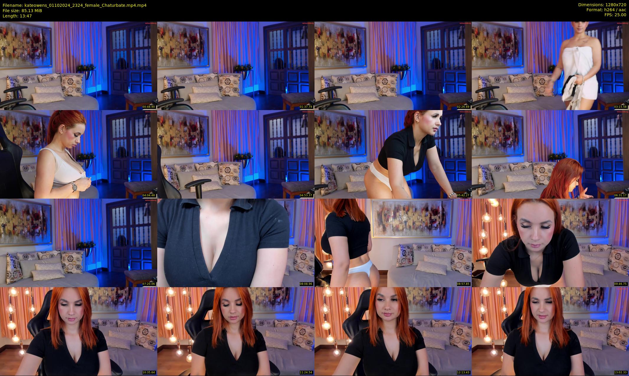 kateowens — 14 minute Chaturbate female cam show recording, 720p, Oct 1, 2024