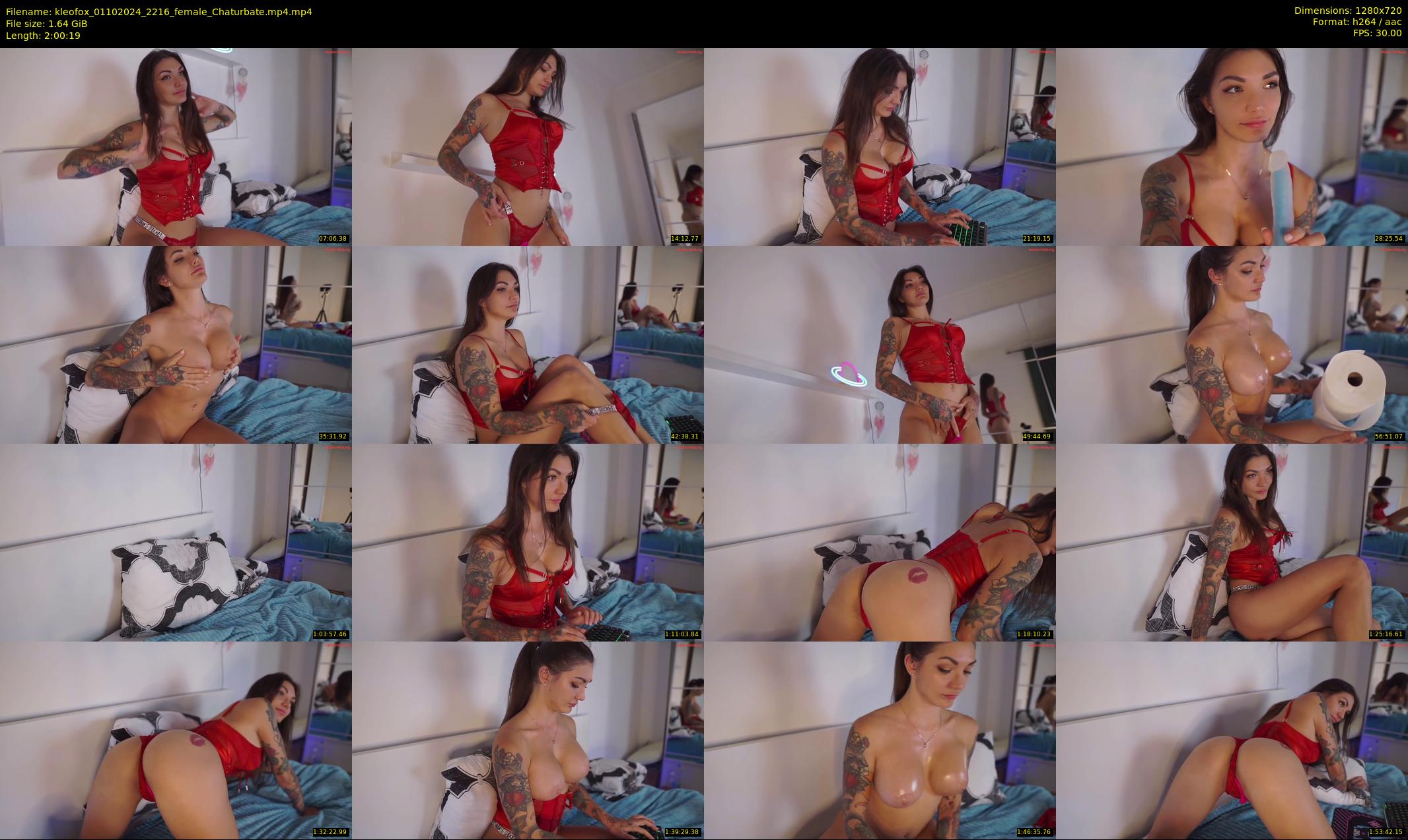kleofox — 121 minute Chaturbate female cam show recording, 720p, Oct 1, 2024