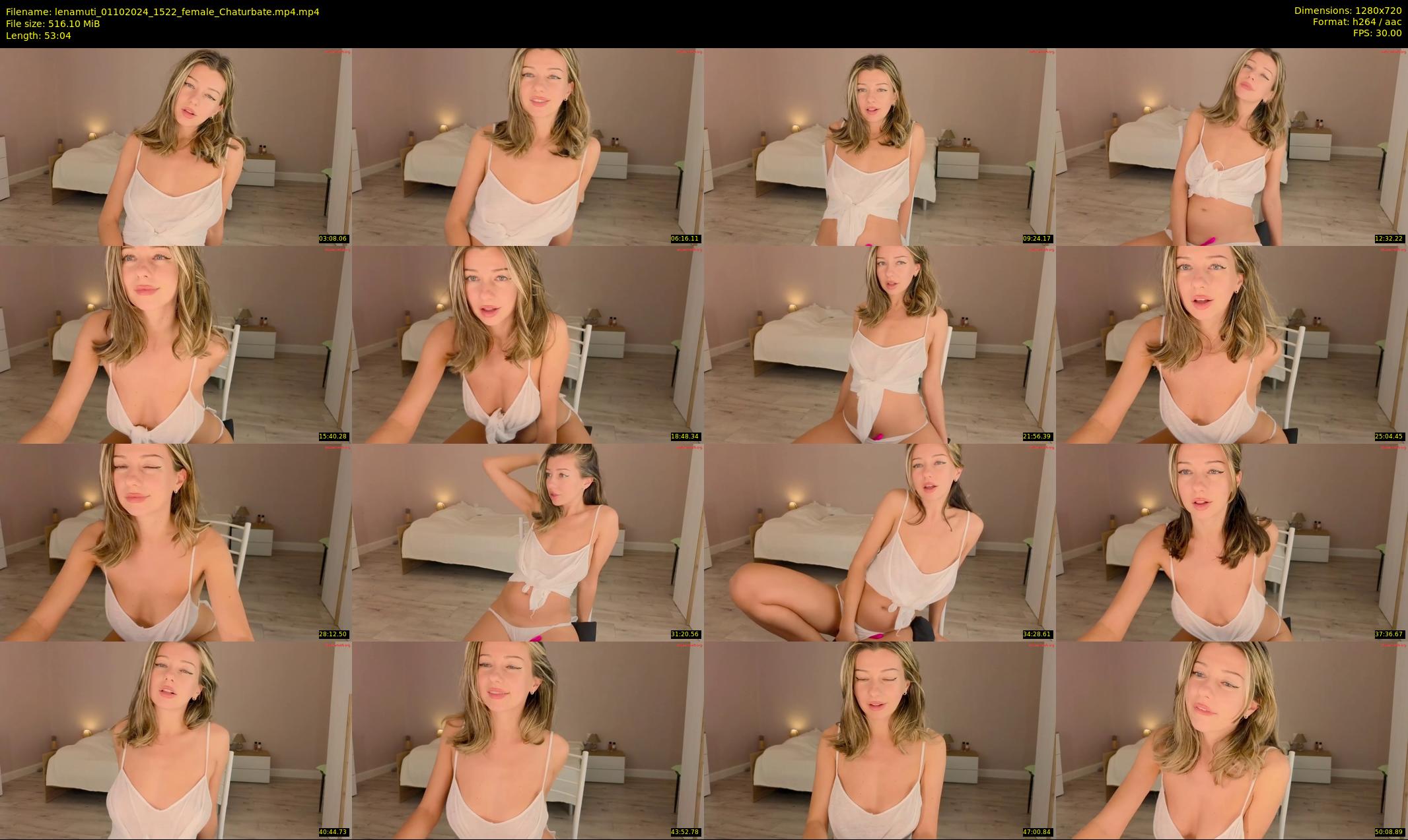 lenamuti — 54 minute Chaturbate female cam show recording, 720p, Oct 1, 2024
