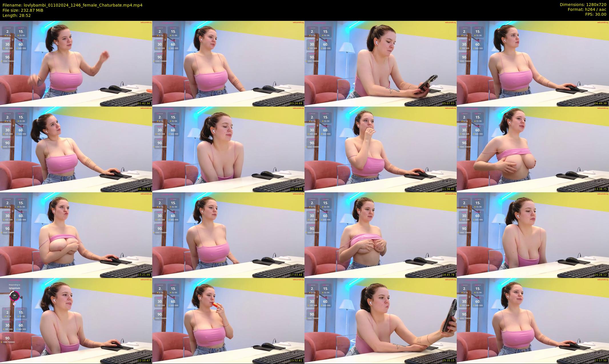 lovlybambi — 29 minute Chaturbate female cam show recording, 720p, Oct 1, 2024