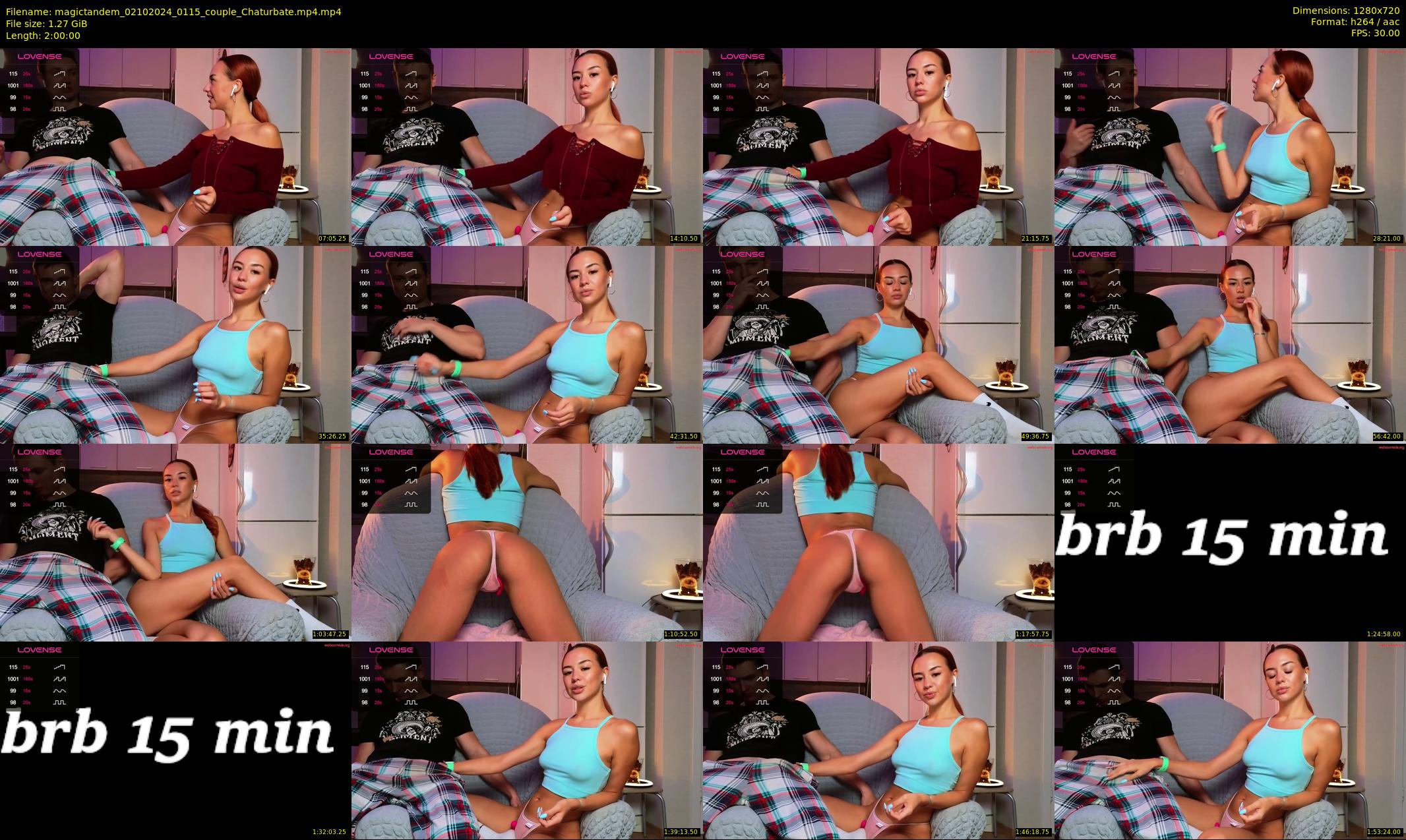 magictandem — 120 minute Chaturbate couple cam show recording, 720p, Oct 2, 2024