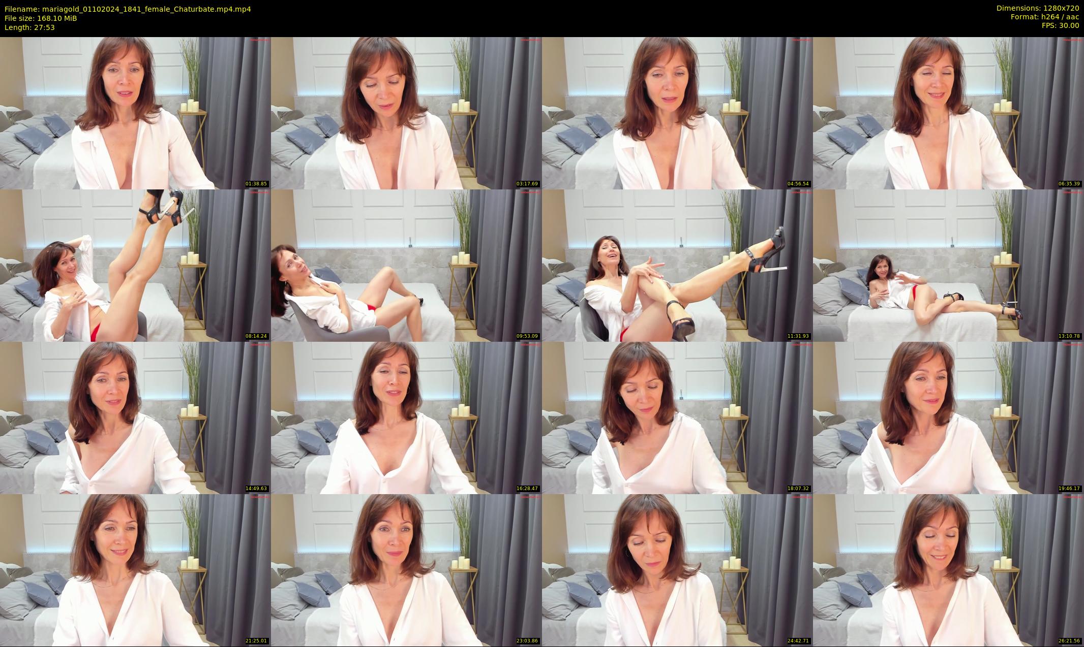 mariagold — 28 minute Chaturbate female cam show recording, 720p, Oct 1, 2024