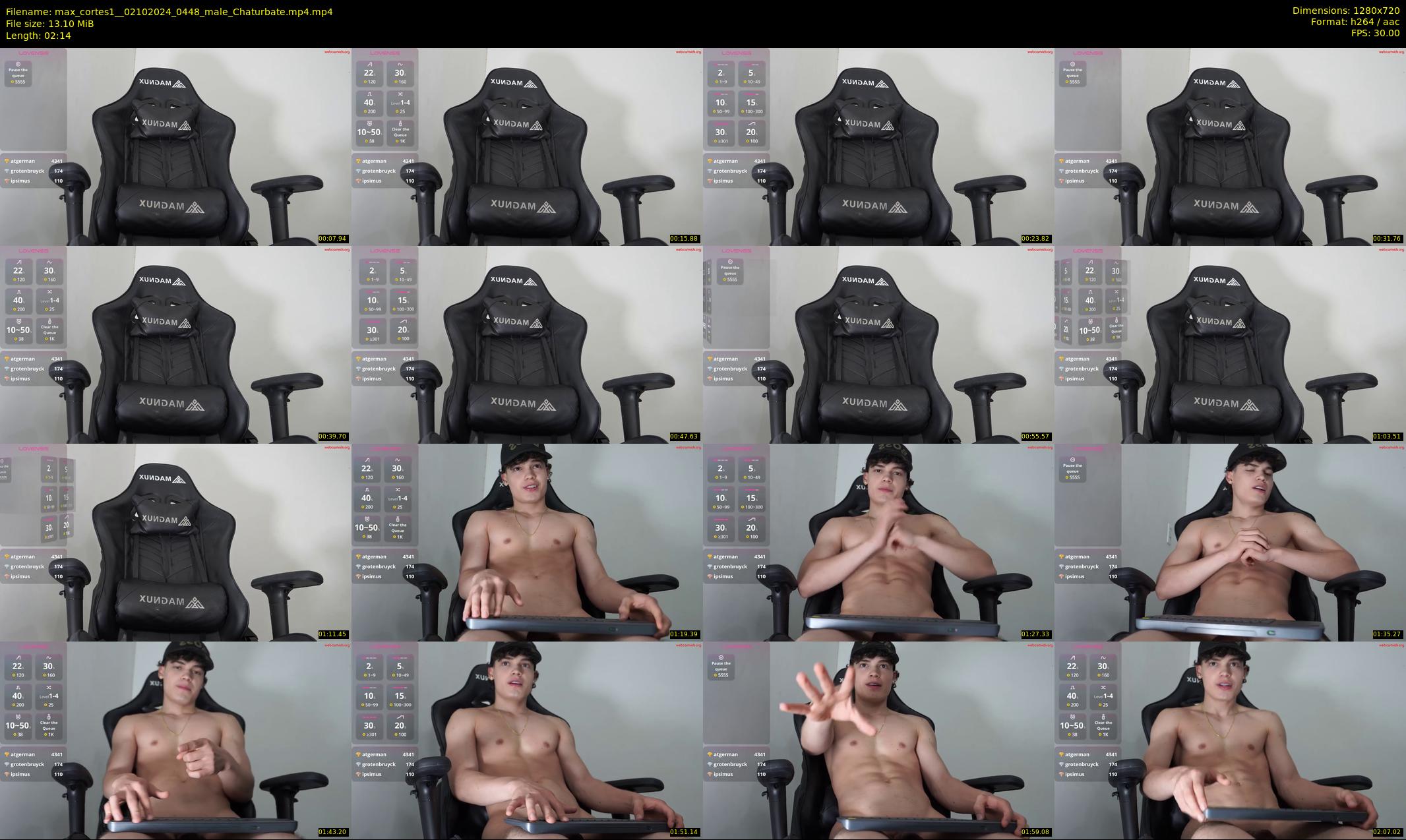 max_cortes1_ — 3 minute Chaturbate male cam show recording, 720p, Oct 2, 2024