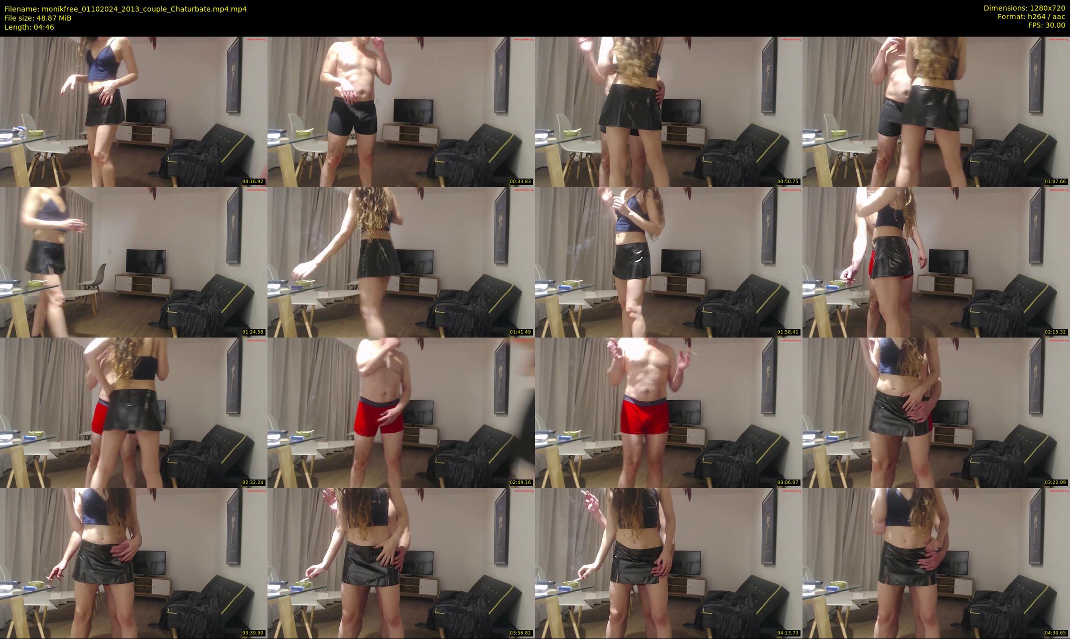 monikfree — 5 minute Chaturbate couple cam show recording, 720p, Oct 1, 2024