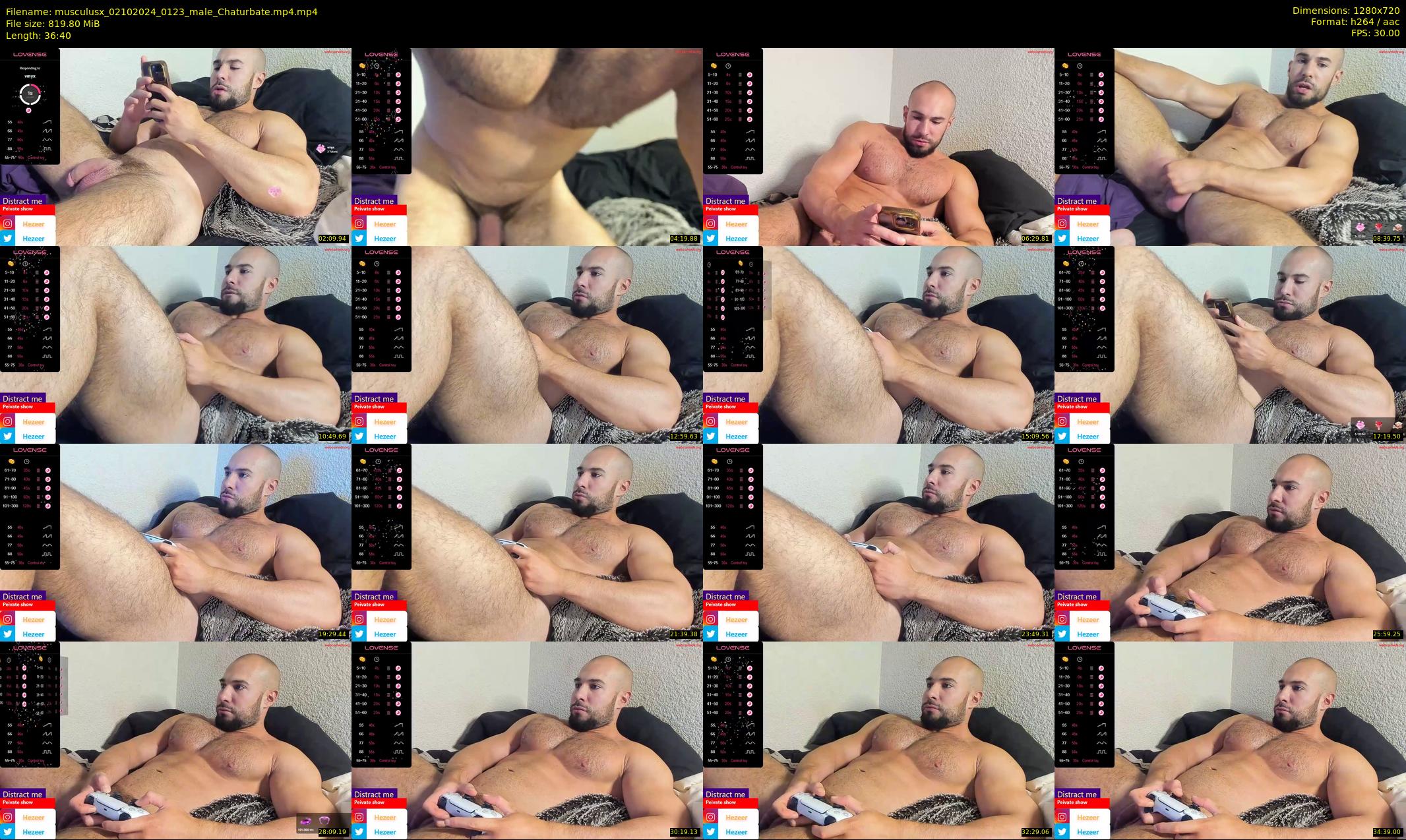 musculusx — 37 minute Chaturbate male cam show recording, 720p, Oct 2, 2024