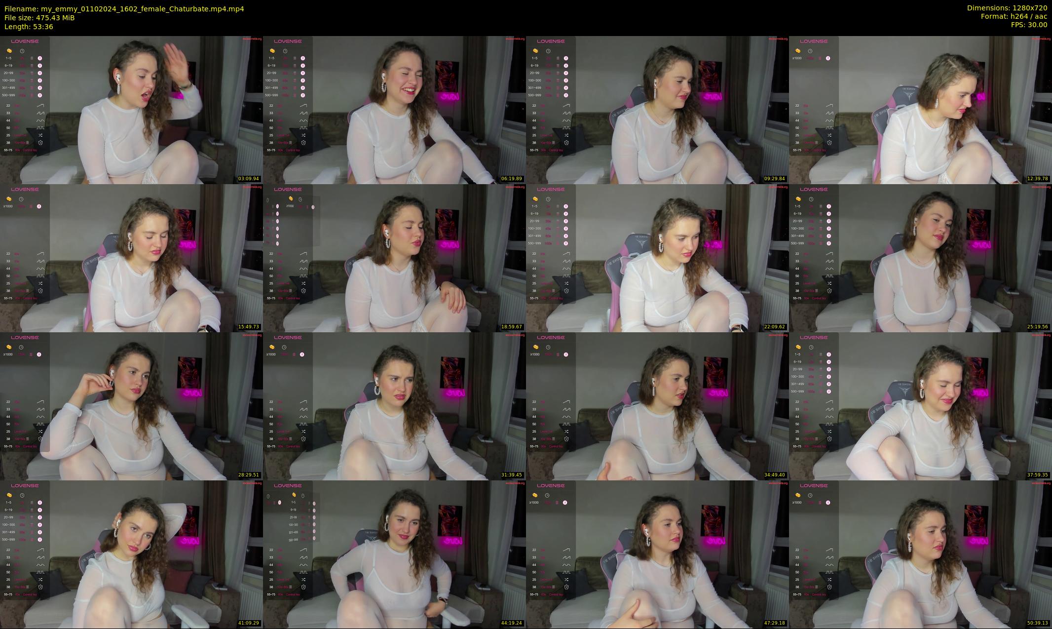 my_emmy — 54 minute Chaturbate female cam show recording, 720p, Oct 1, 2024