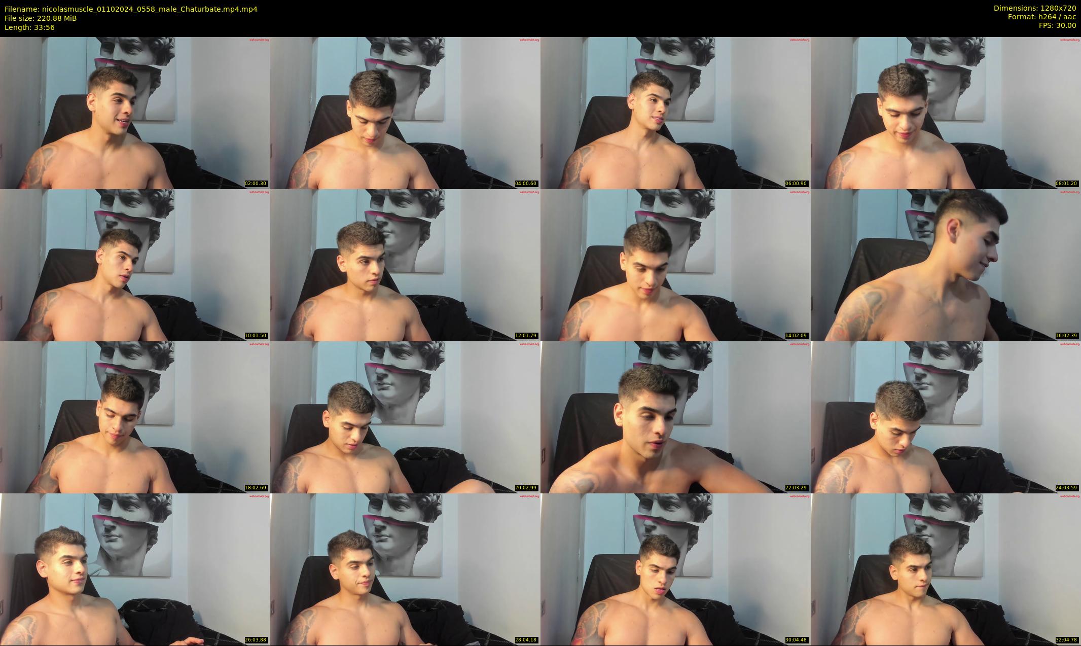 nicolasmuscle — 34 minute Chaturbate male cam show recording, 720p, Oct 1, 2024