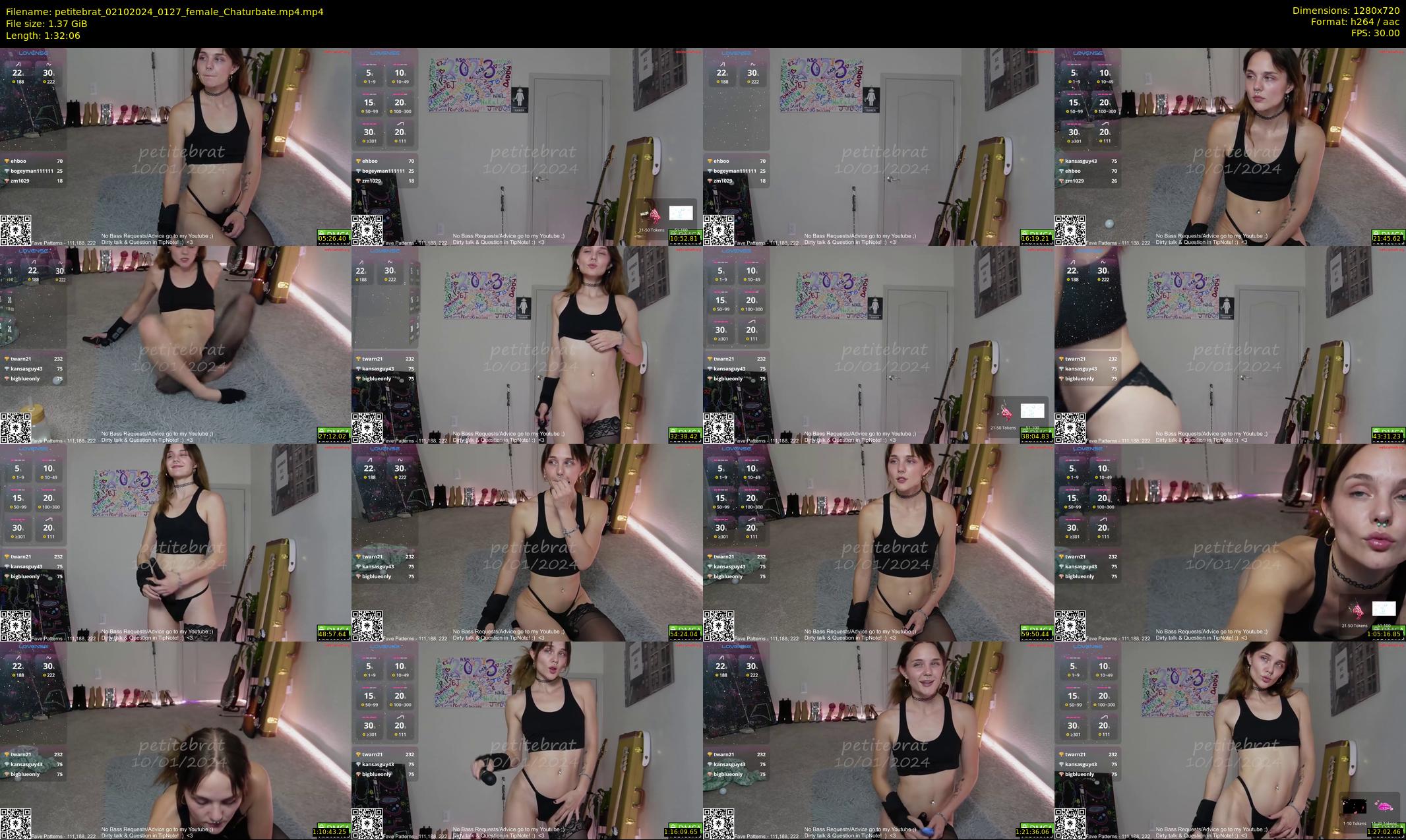 petitebrat — 93 minute Chaturbate female cam show recording, 720p, Oct 2, 2024