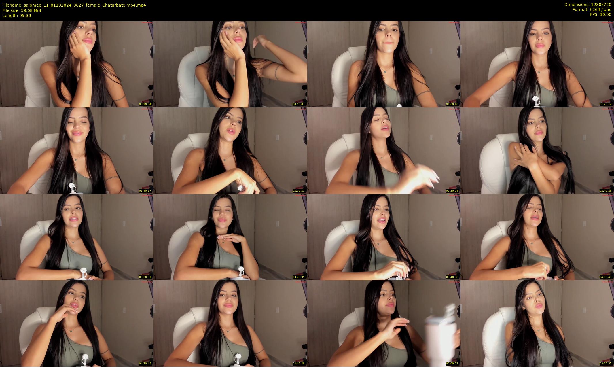 salomee_11 — 6 minute Chaturbate female cam show recording, 720p, Oct 1, 2024