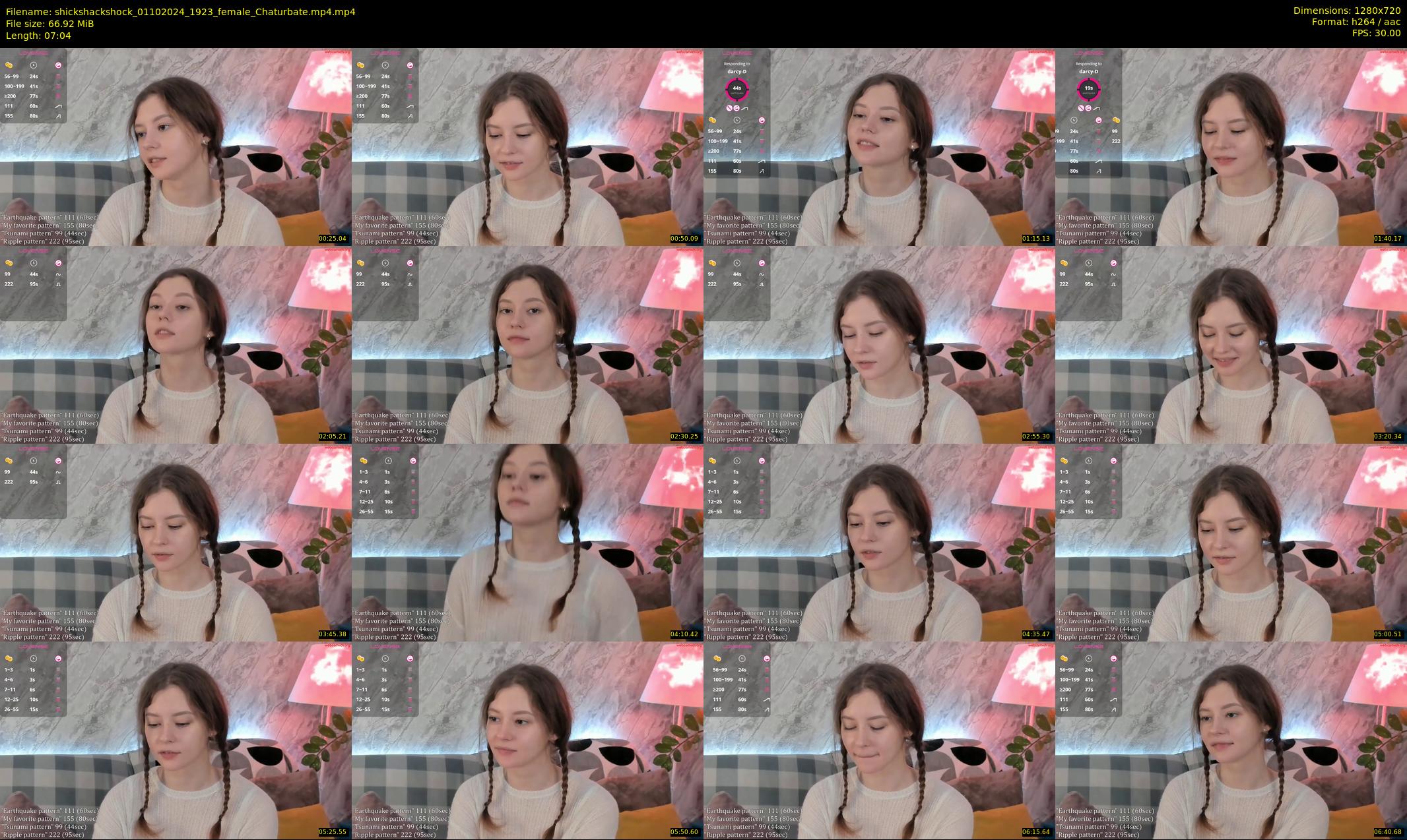 shickshackshock — 8 minute Chaturbate female cam show recording, 720p, Oct 1, 2024