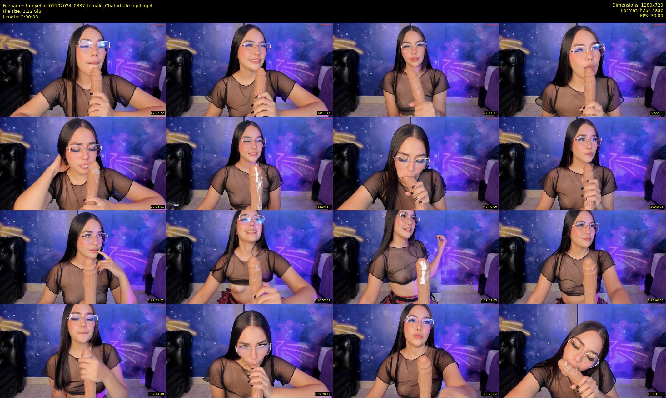 tamyeliot — 121 minute Chaturbate female cam show recording, 720p, Oct 1, 2024