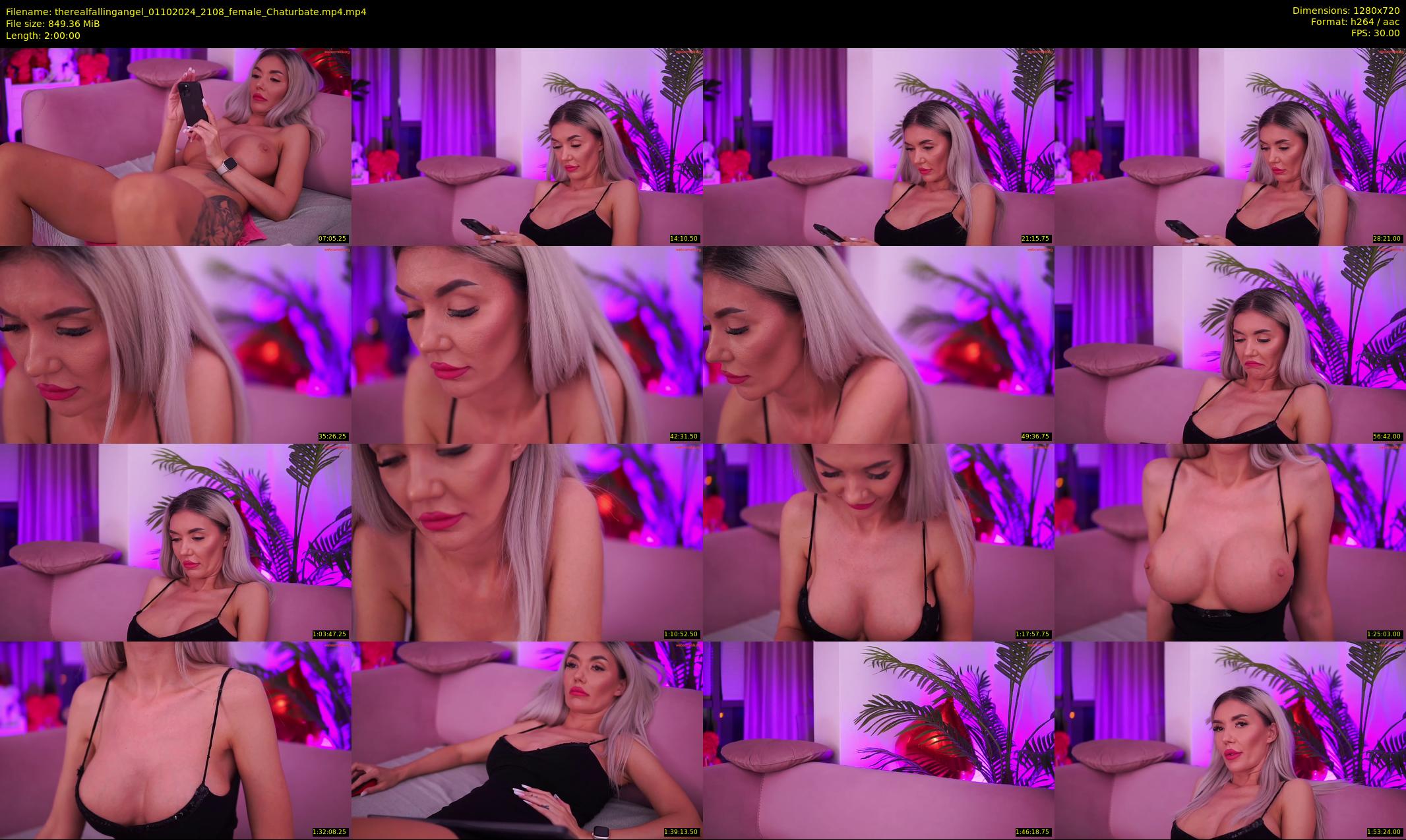 therealfallingangel — 120 minute Chaturbate female cam show recording, 720p, Oct 1, 2024