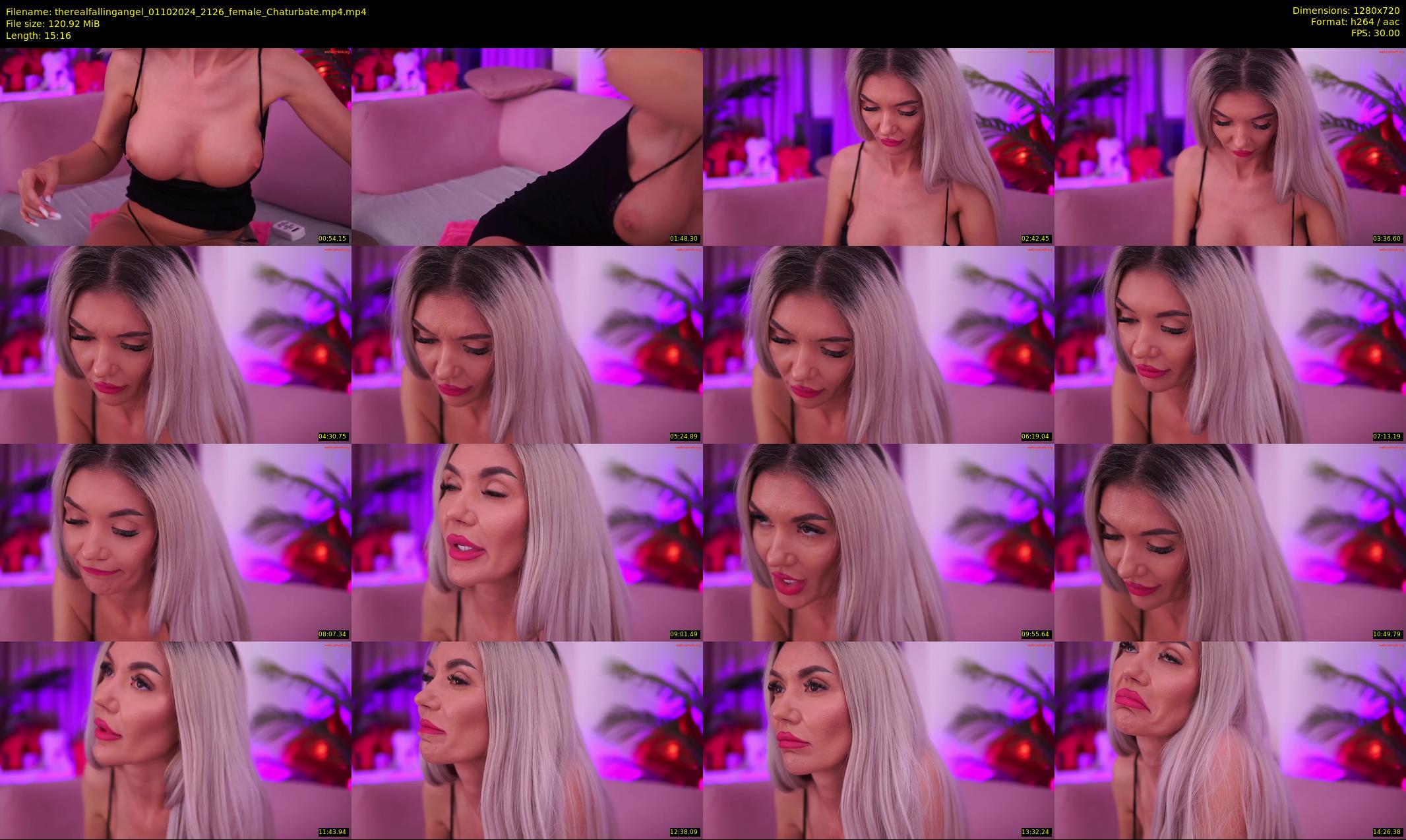 therealfallingangel — 16 minute Chaturbate female cam show recording, 720p, Oct 1, 2024