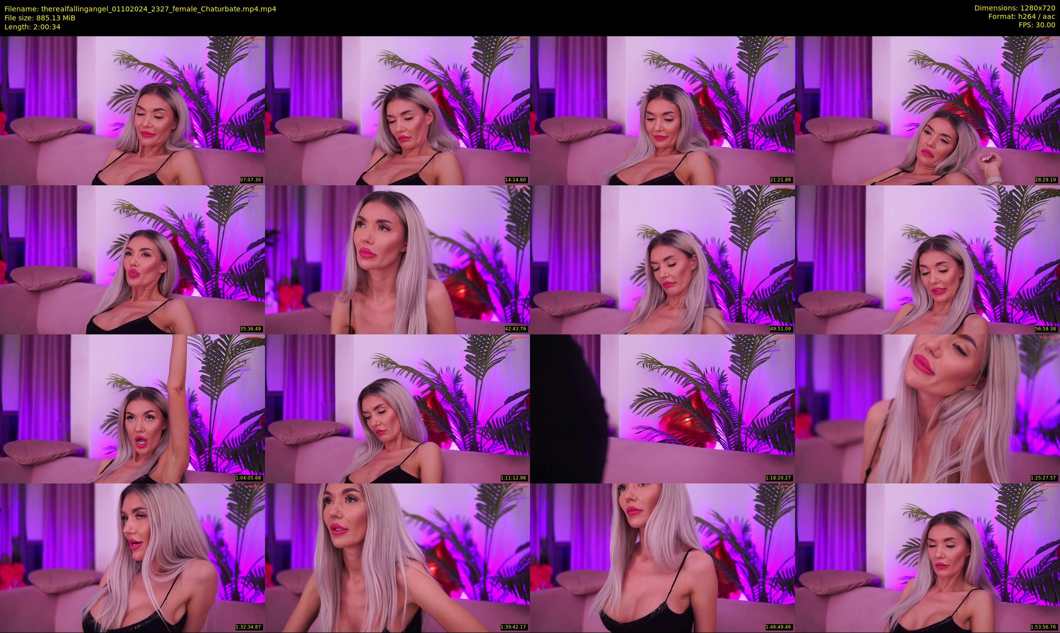 therealfallingangel — 121 minute Chaturbate female cam show recording, 720p, Oct 1, 2024