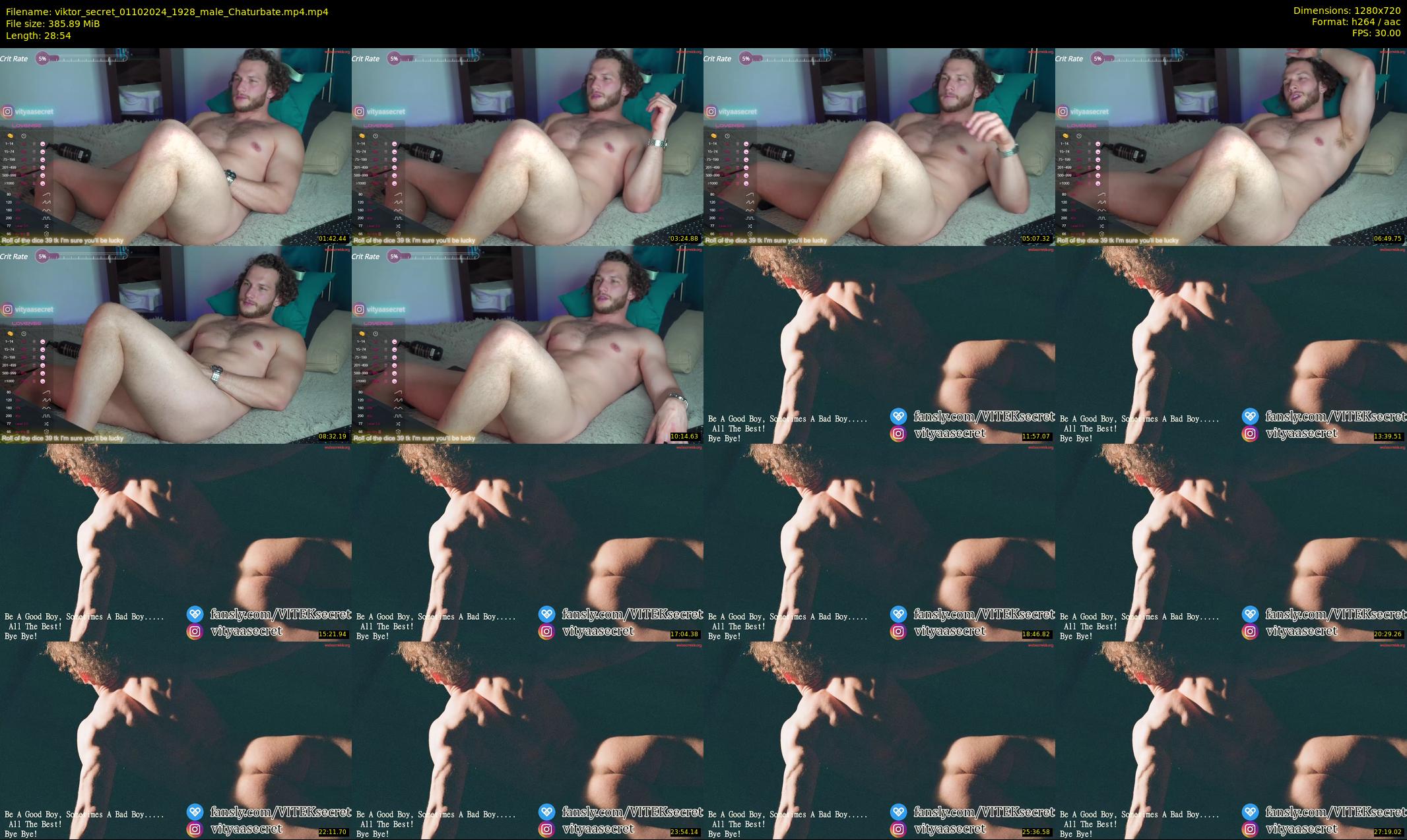 viktor_secret — 29 minute Chaturbate male cam show recording, 720p, Oct 1, 2024