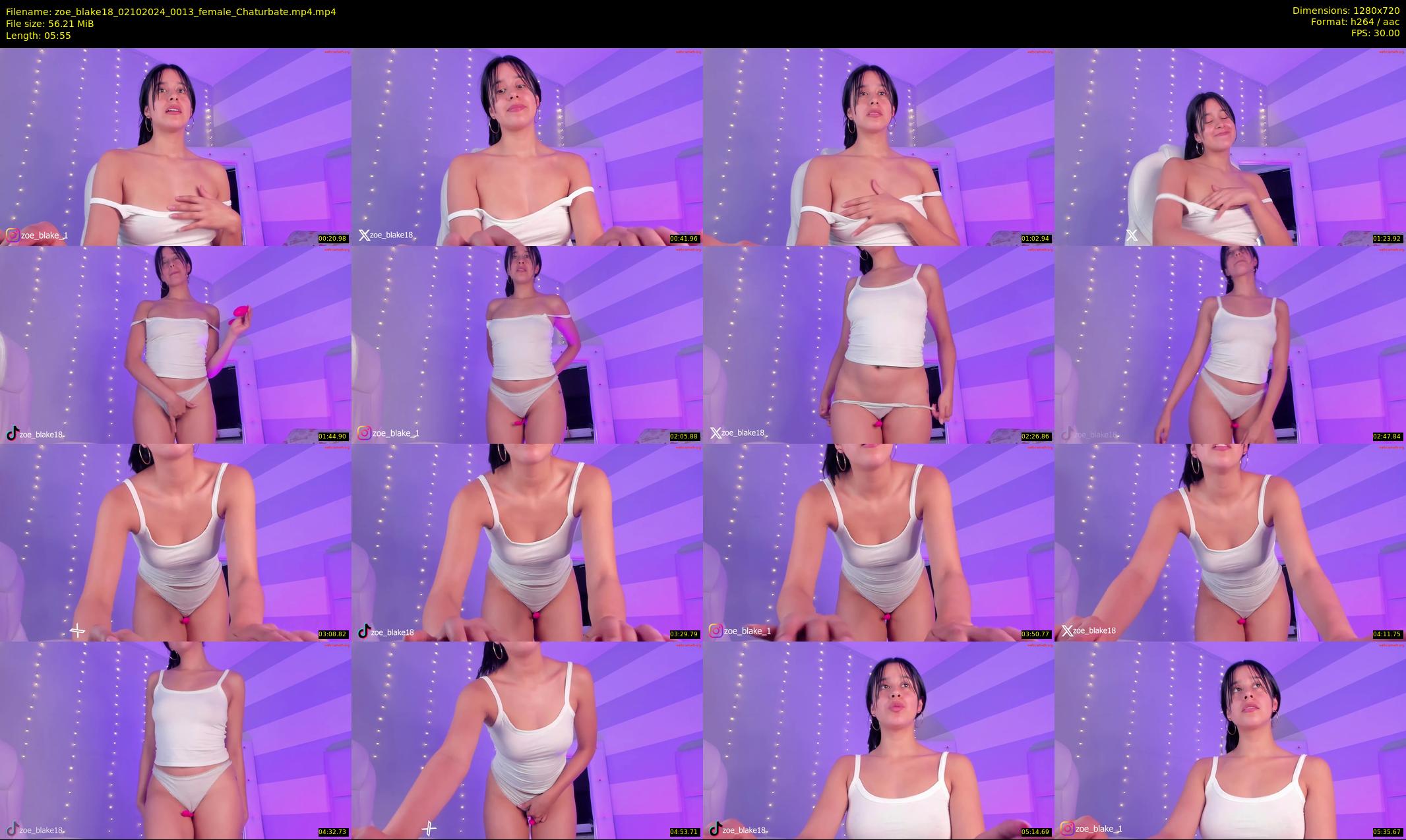 zoe_blake18 — 6 minute Chaturbate female cam show recording, 720p, Oct 2, 2024