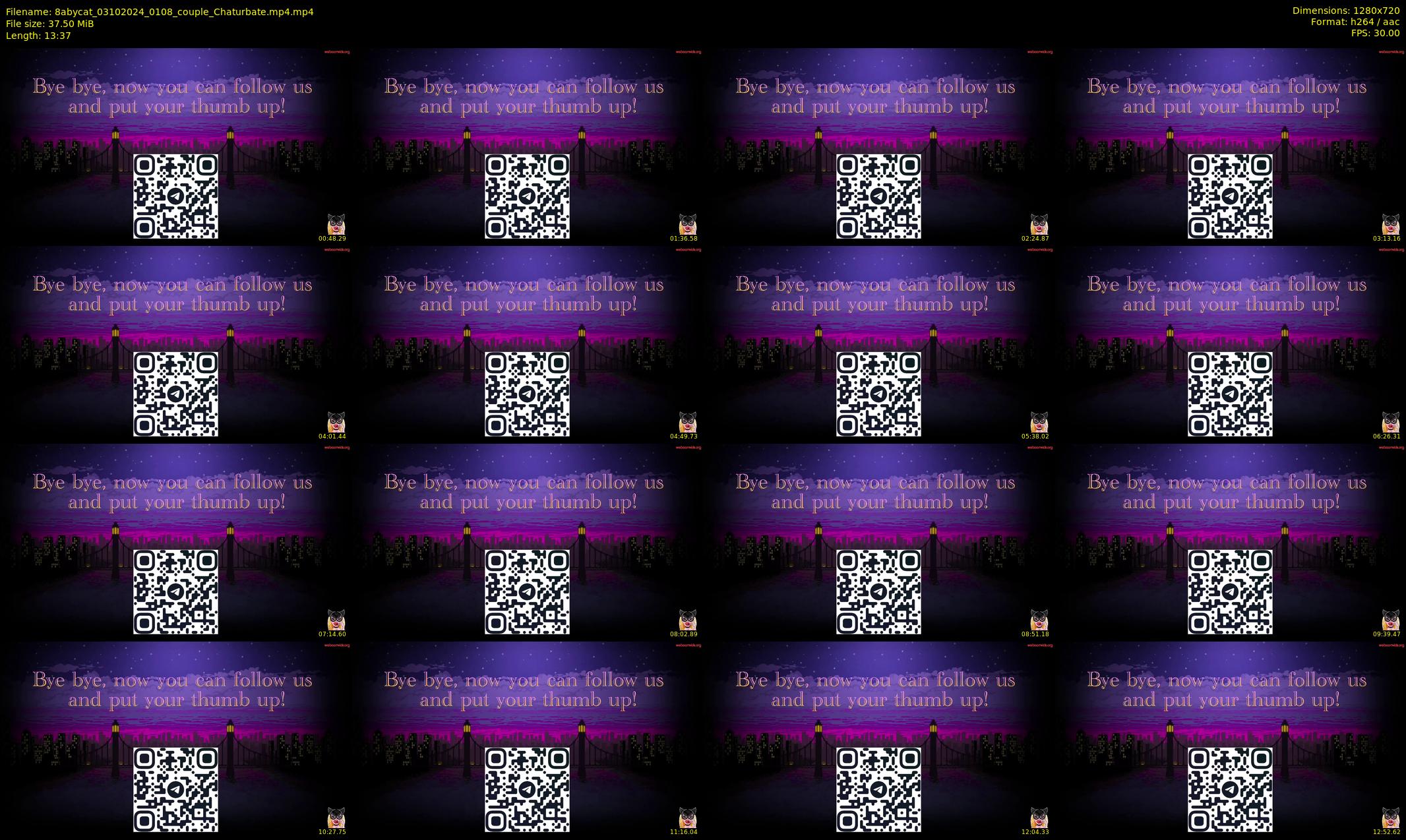 8abycat — 14 minute Chaturbate couple cam show recording, 720p, Oct 3, 2024